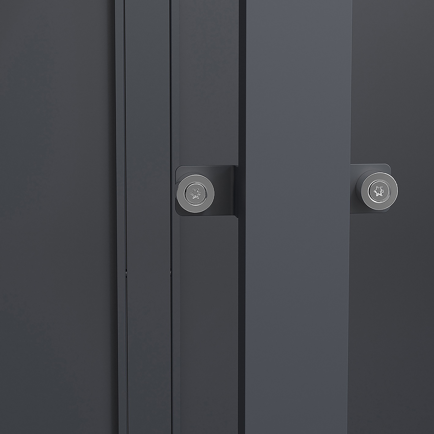 weka Mülltonnenbox »Gary« Metall pulverbeschichtet, für 3 Mülltonnen, BxTxH: 189,5x80x116 cm