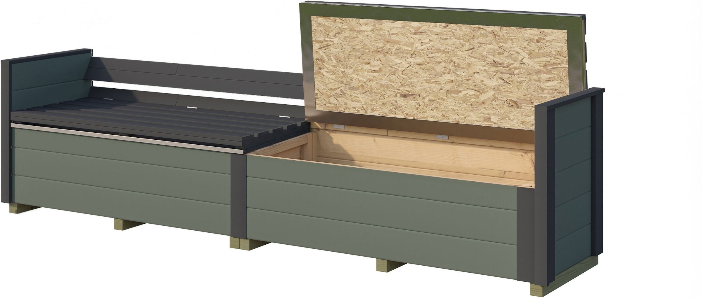 weka Sitztruhe »optionale Erweiterung für Gartenhaus Killarney« verschiedene Farben und Größen