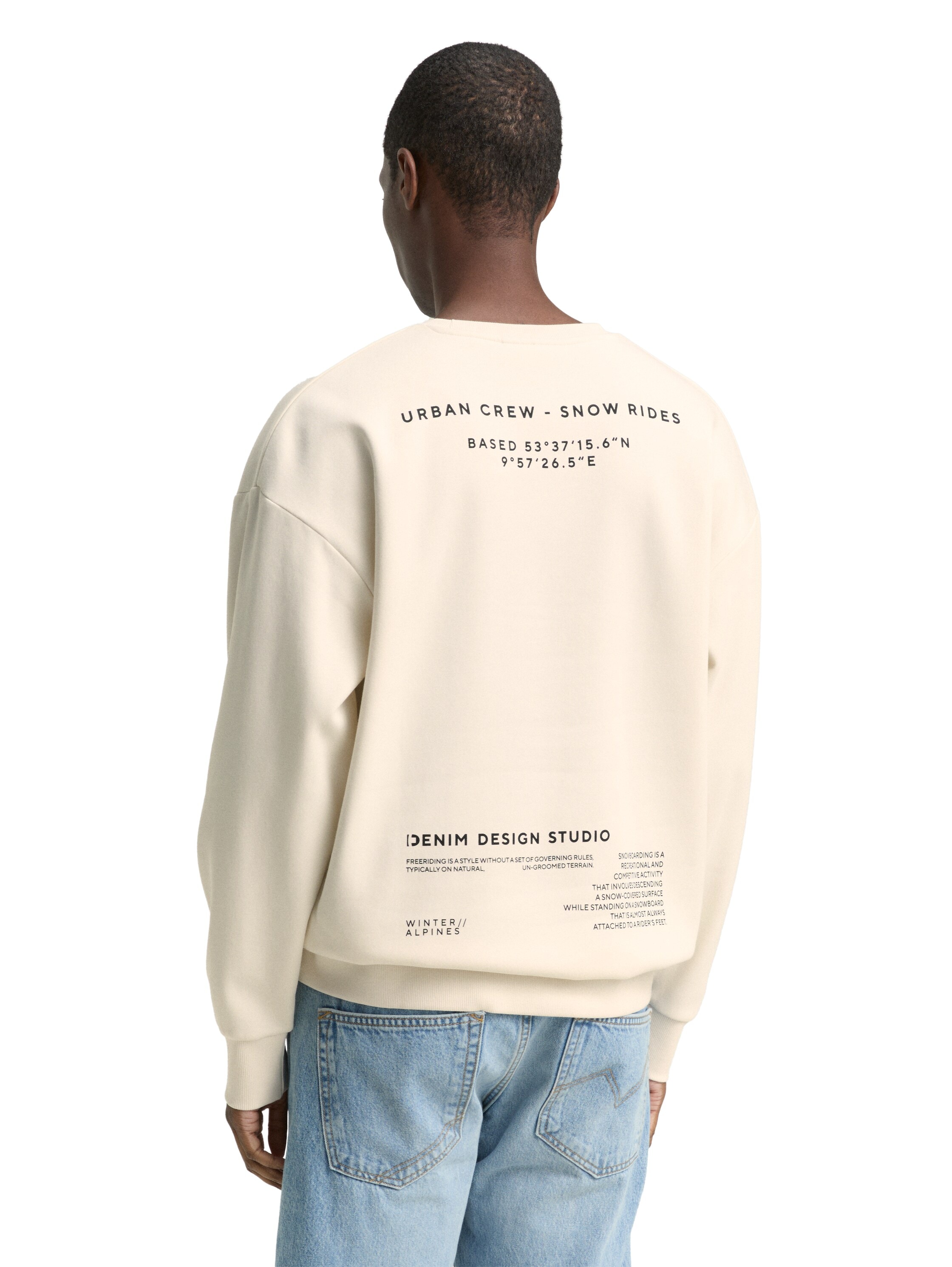 TOM TAILOR Denim Sweatshirt, mit Schriftzügen
