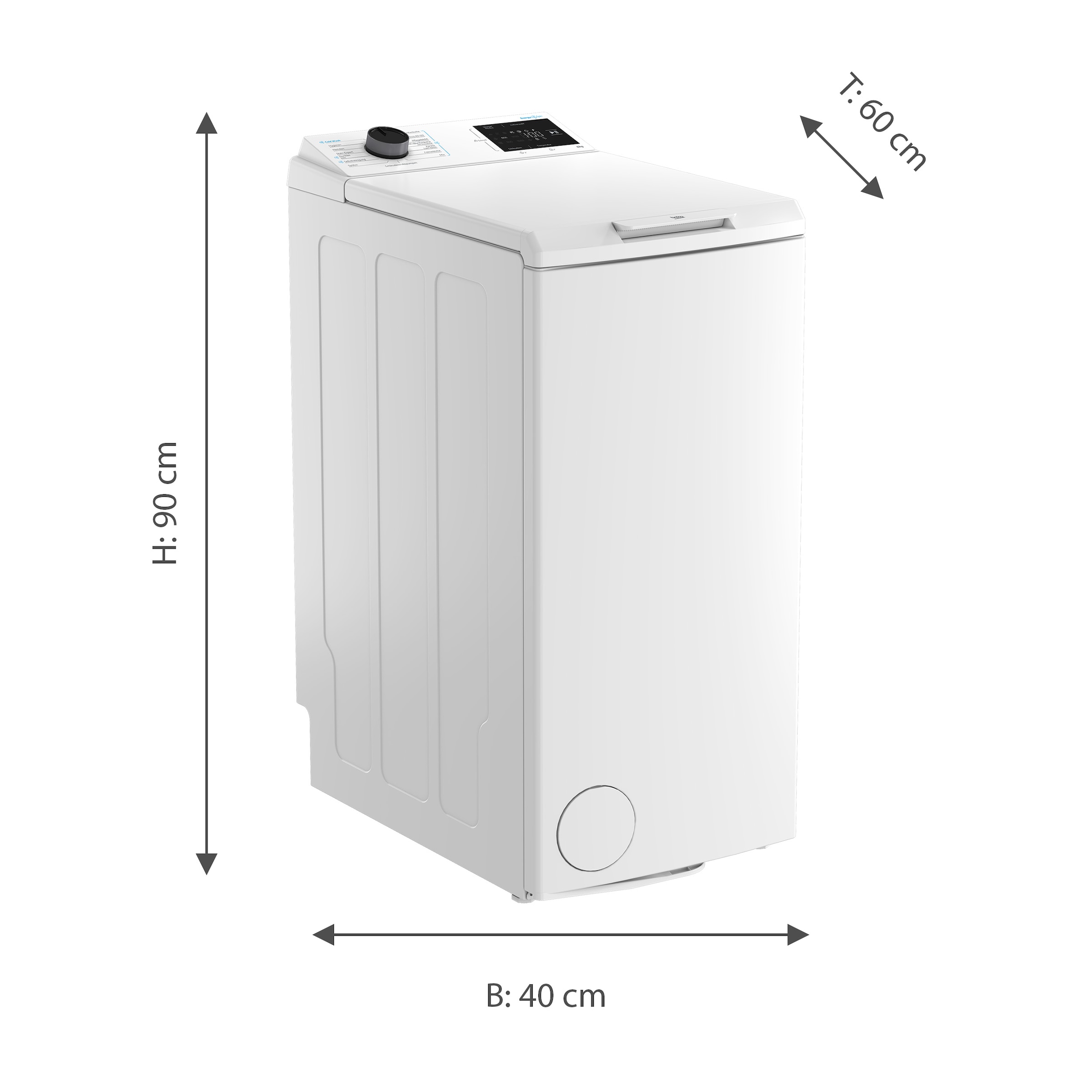 BEKO Waschmaschine Toplader »BWTL 6A W ES« 6 kg 1200 U/min Hygiene+ & Knitterschutz – allergikergeeignet, knitterfrei