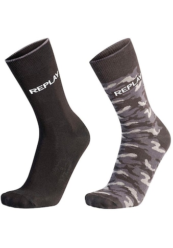 Replay Socken »Leg Logo & kareiviško stiliaus...