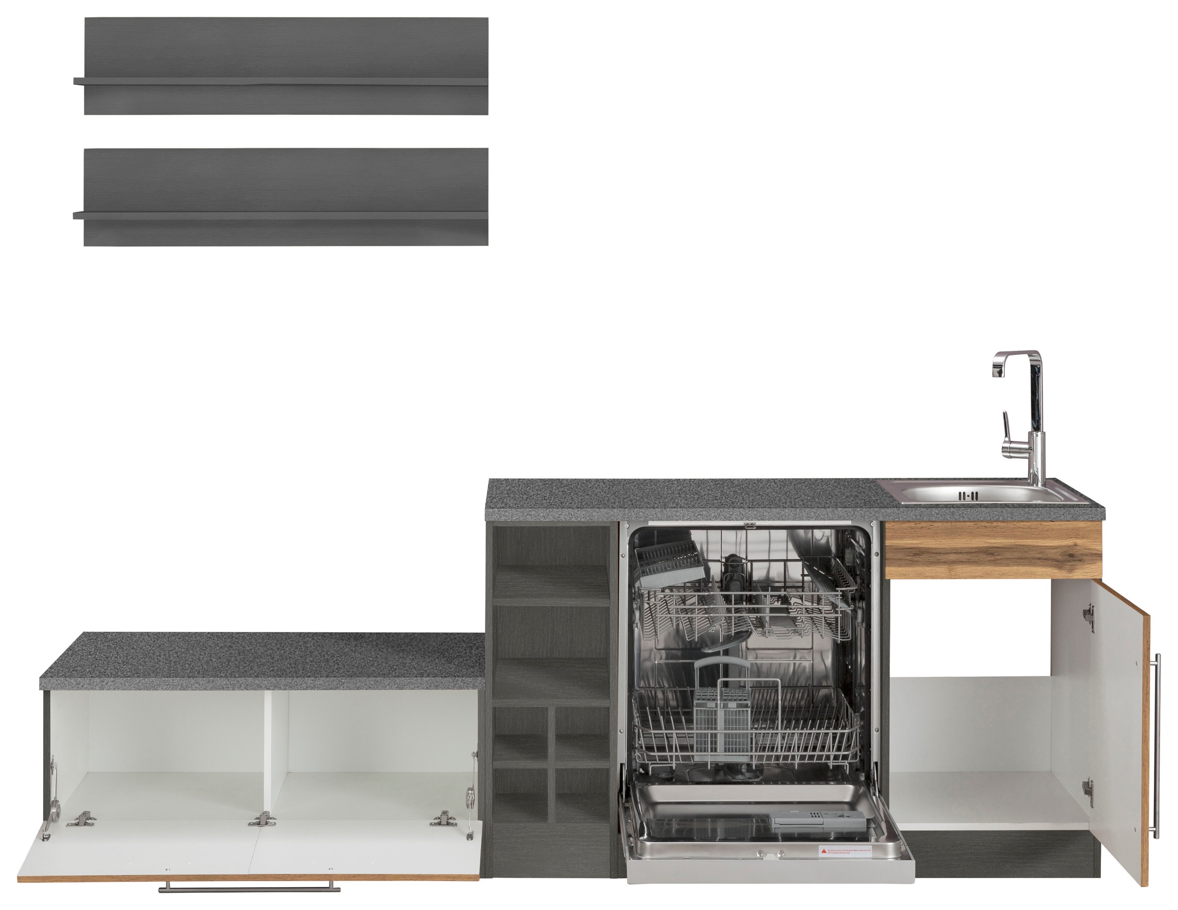 Thumbnail - KOCHSTATION Winkelküche "KS-Samos" Stellbreite 300x250 cm, wahlweise mit E-Geräten und Induktionskochfeld