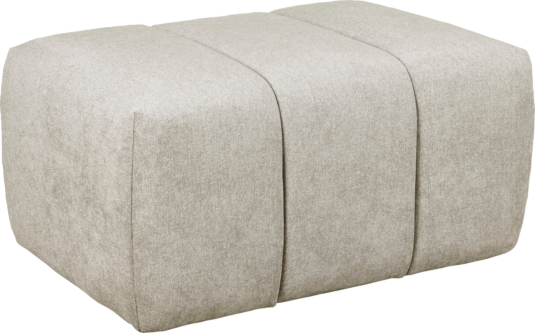 Home affaire Polsterhocker "LYOTH Sitzhocker mit Steppung, Maße B/T/H: 76/76/41 cm" passend zur Serie, hoher Sitzkomfort und modernes Design