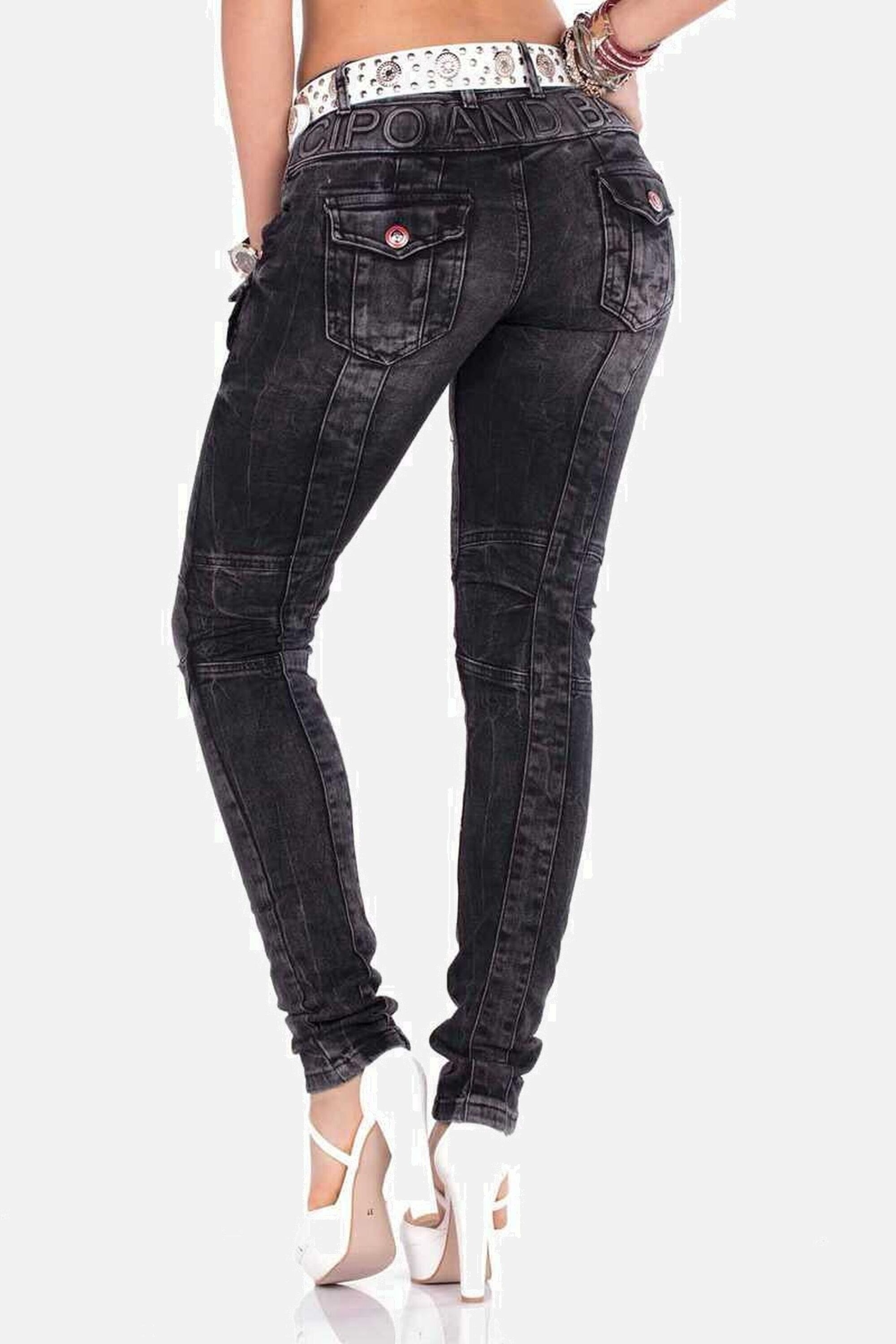 Cipo & Baxx Slim-fit-Jeans »Jeans«, mit modischen Ziernähten, WD358