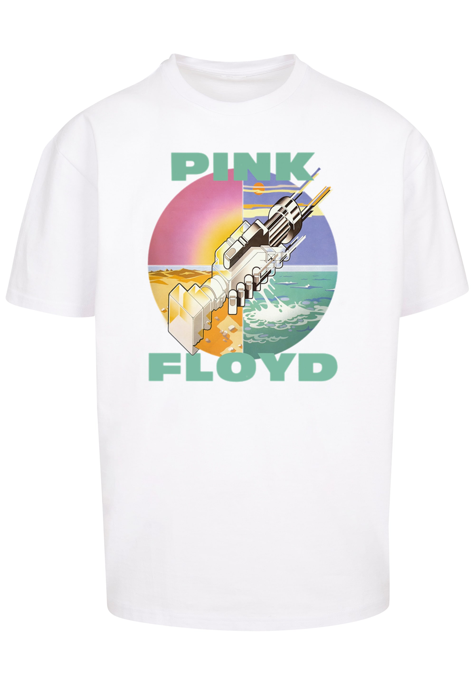 F4NT4STIC T-Shirt »Pink Floyd Wish You Were Here Rock Band Album«, Print