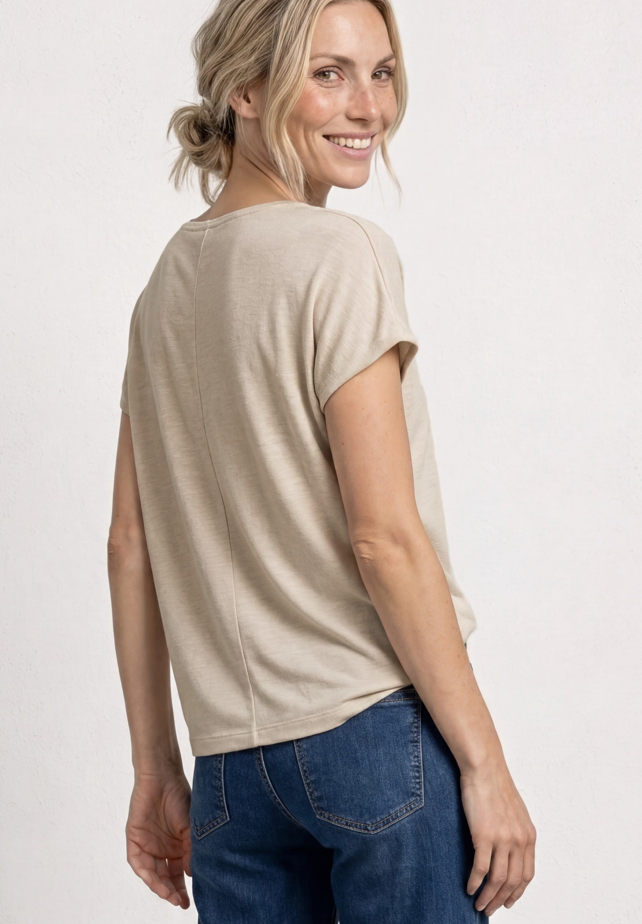 STREET ONE T-Shirt mit Rundhalsausschnitt