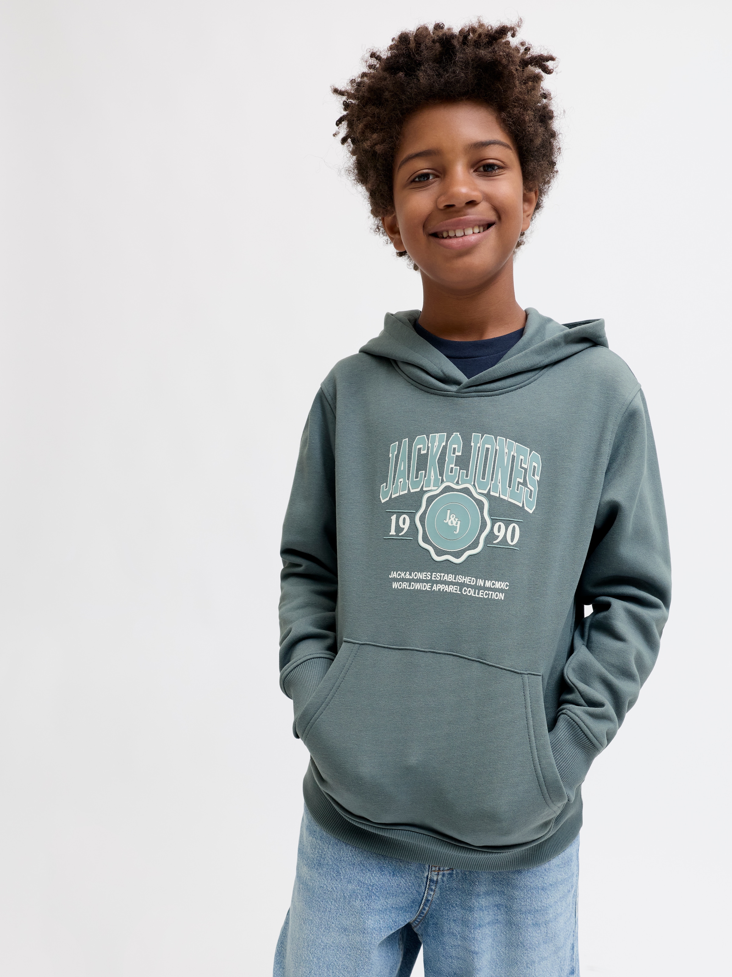 Jack & Jones Junior Kapuzensweatshirt »JJMAKO SWEAT HOOD JNR«
