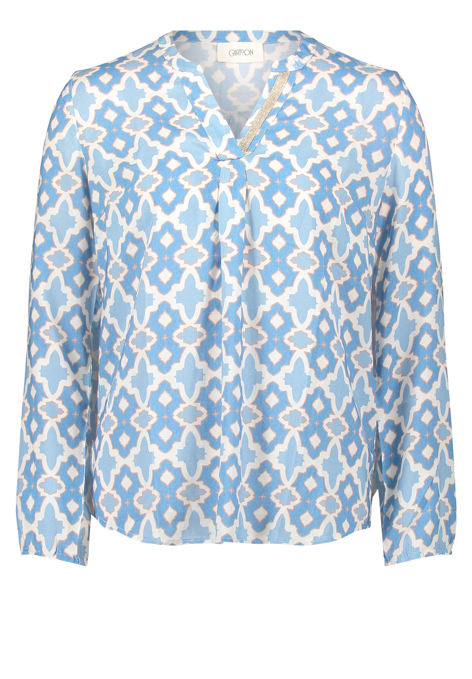 Cartoon Shirtbluse "Damen mit Muster" günstig online kaufen