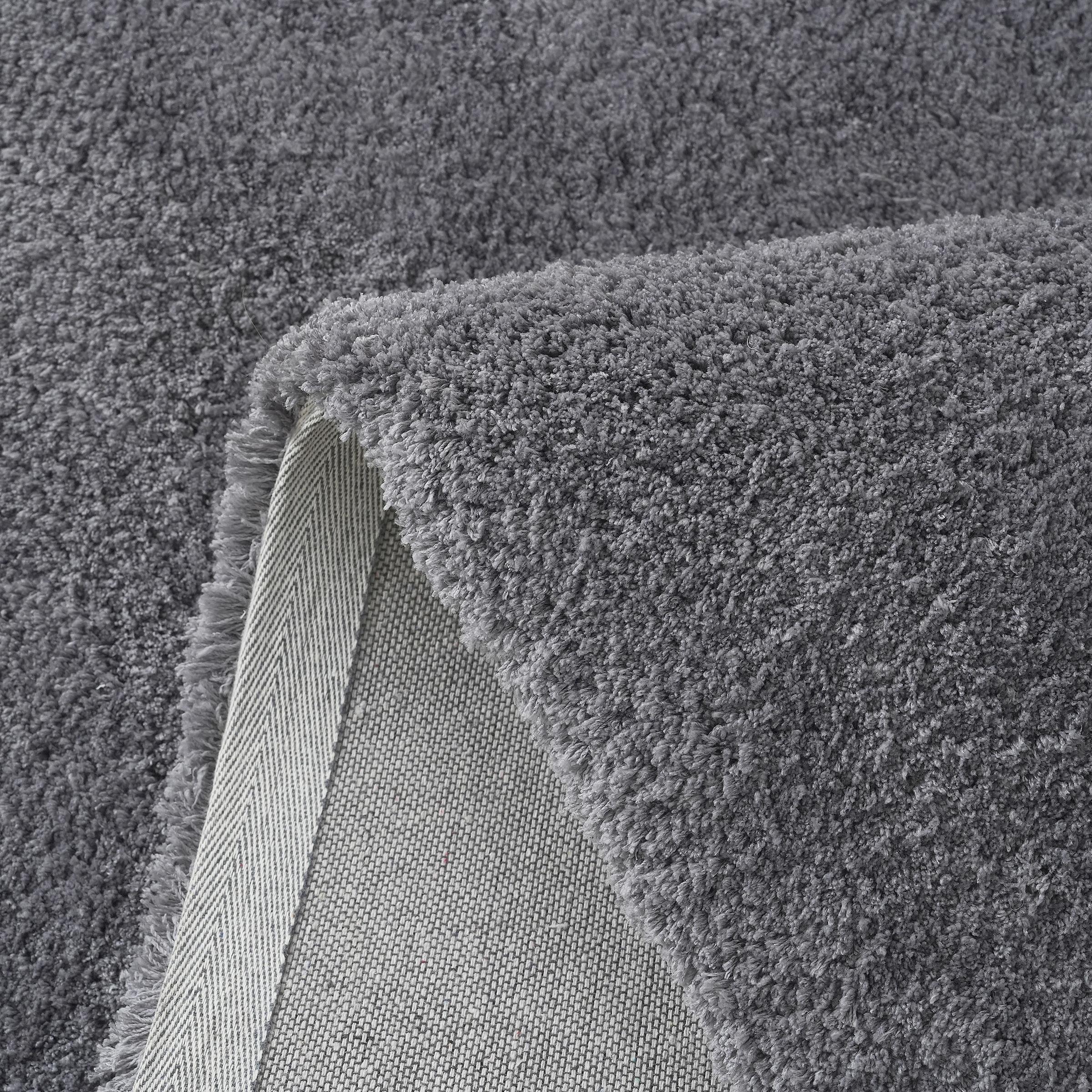 my home Hochflor-Teppich »Microfaser Teppich Magong, besonders weich, sehr feiner Flor«, rechteckig, 25 mm Höhe, uni, Wohnzimmer, Schlafzimmer, Kinderzimmer, auch rund und als Läufer