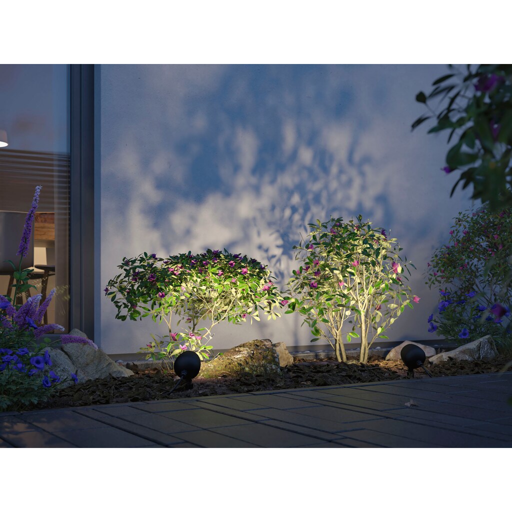 Paulmann LED Gartenleuchte »Outdoor Plug & Shine Spot Kikolo 20° 3000K anthrazit«, 1 flammig-flammig