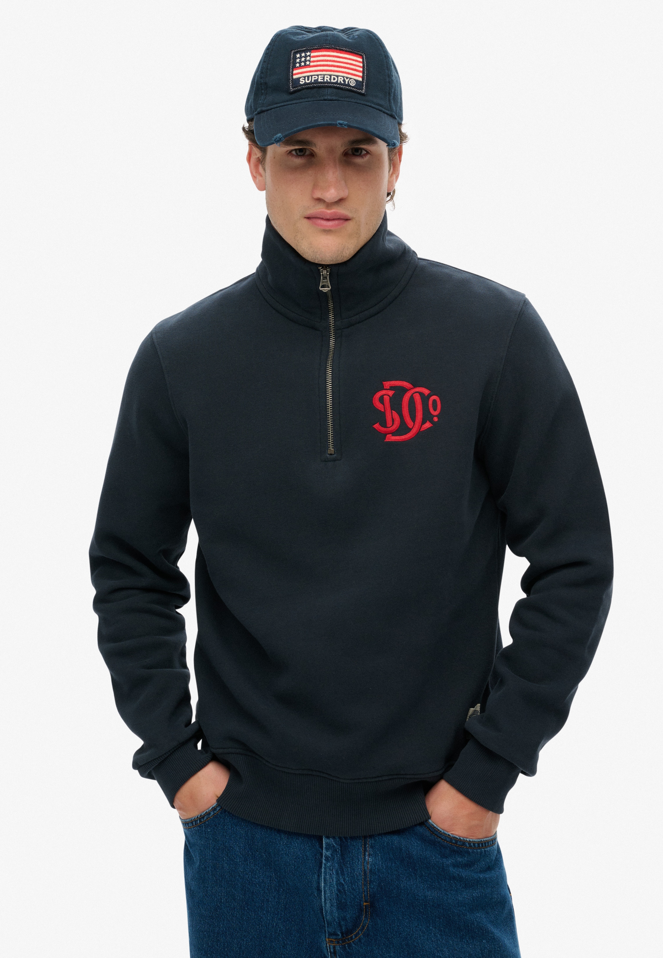 Superdry Sweatshirt »Sd&co Neon Half Zip Track«
