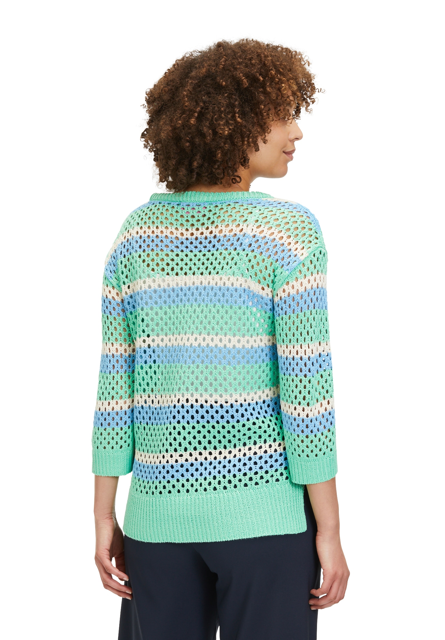 Betty Barclay Strickpullover »Betty Barclay Grobstrick-Pullover mit Streifen«, (1 tlg.), Ringel