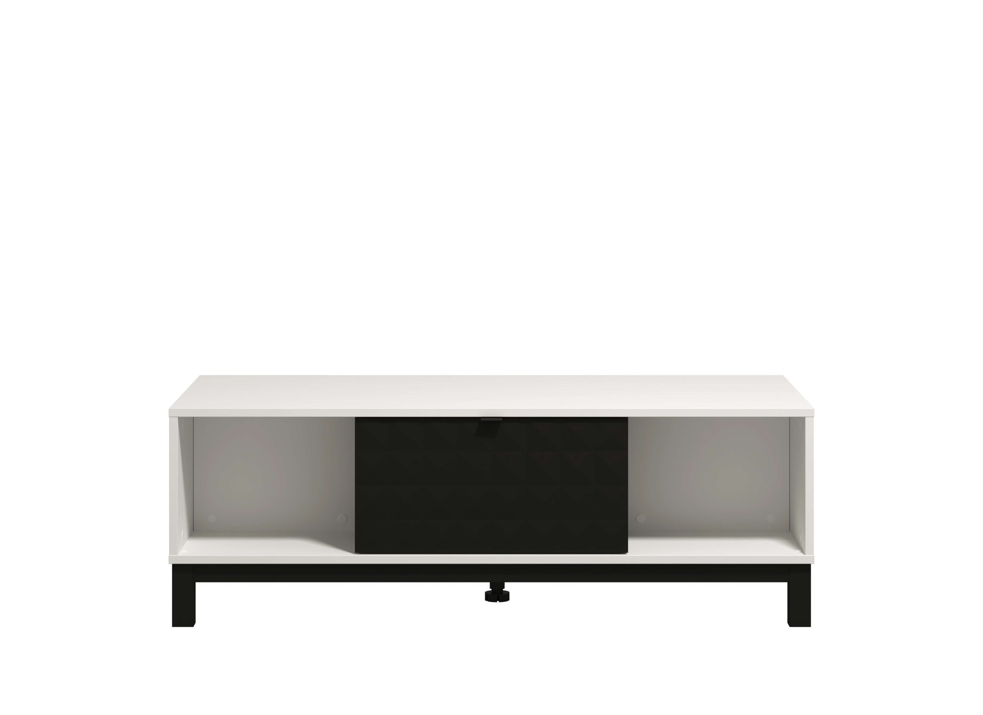 Home affaire Couchtisch »Sarthe, 120 cm, modernes Design mit viel Stauraum«, vier offene Regale und eines mit Türen, Artisan-Eiche
