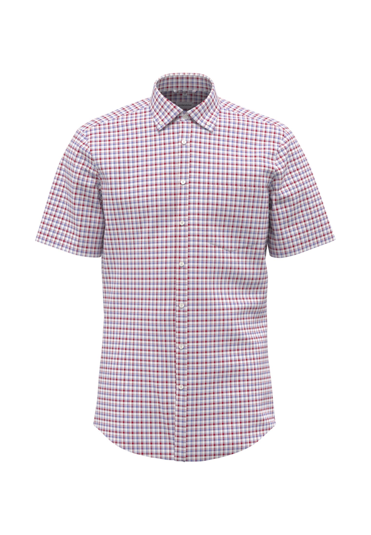 seidensticker Businesshemd "Regular" Regular 1/2 Button-Down-Kragen Karo günstig online kaufen