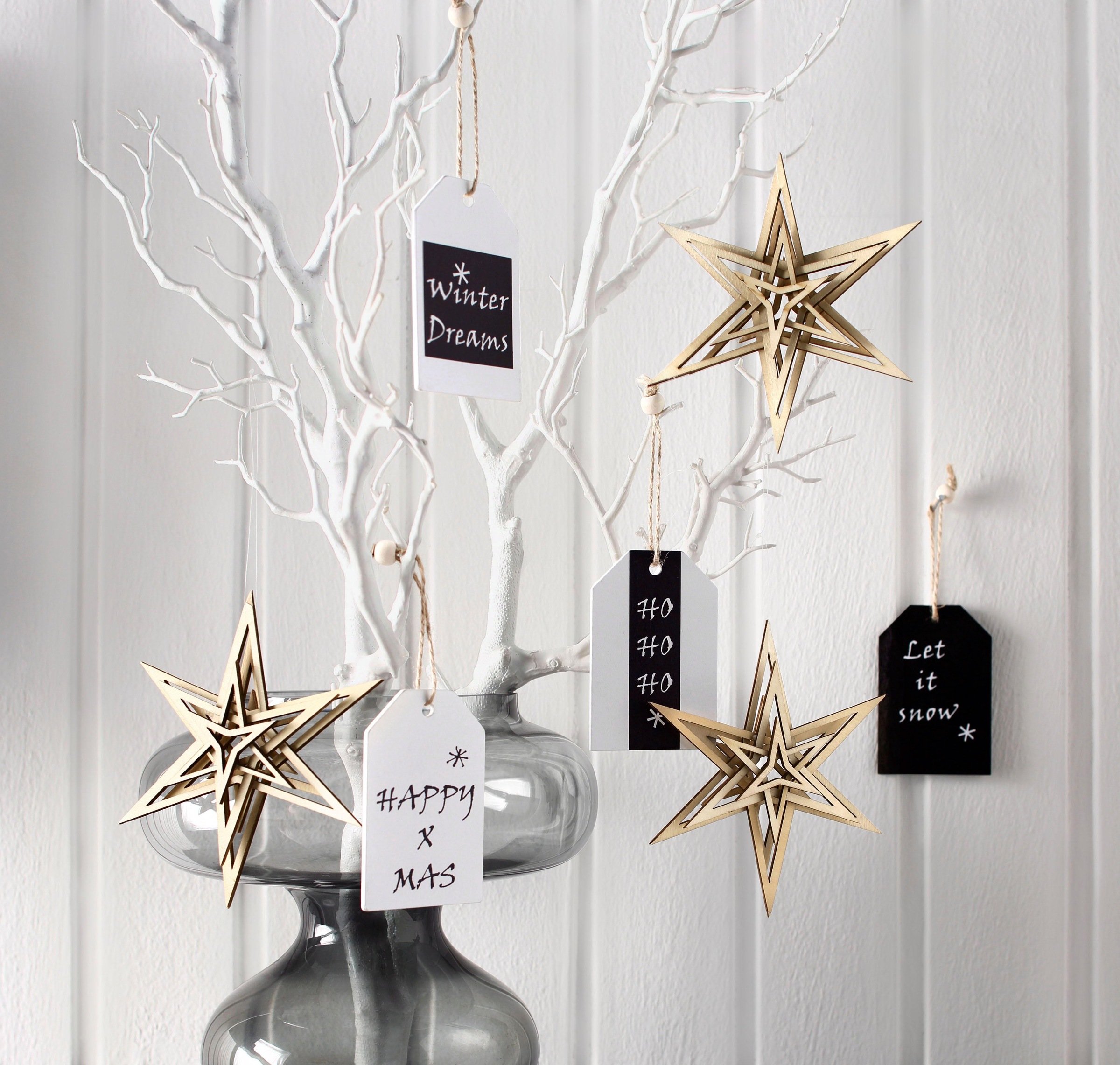 my home Winterliche Kunstpflanze »Weihnachtsdeko«, Deko-Ast