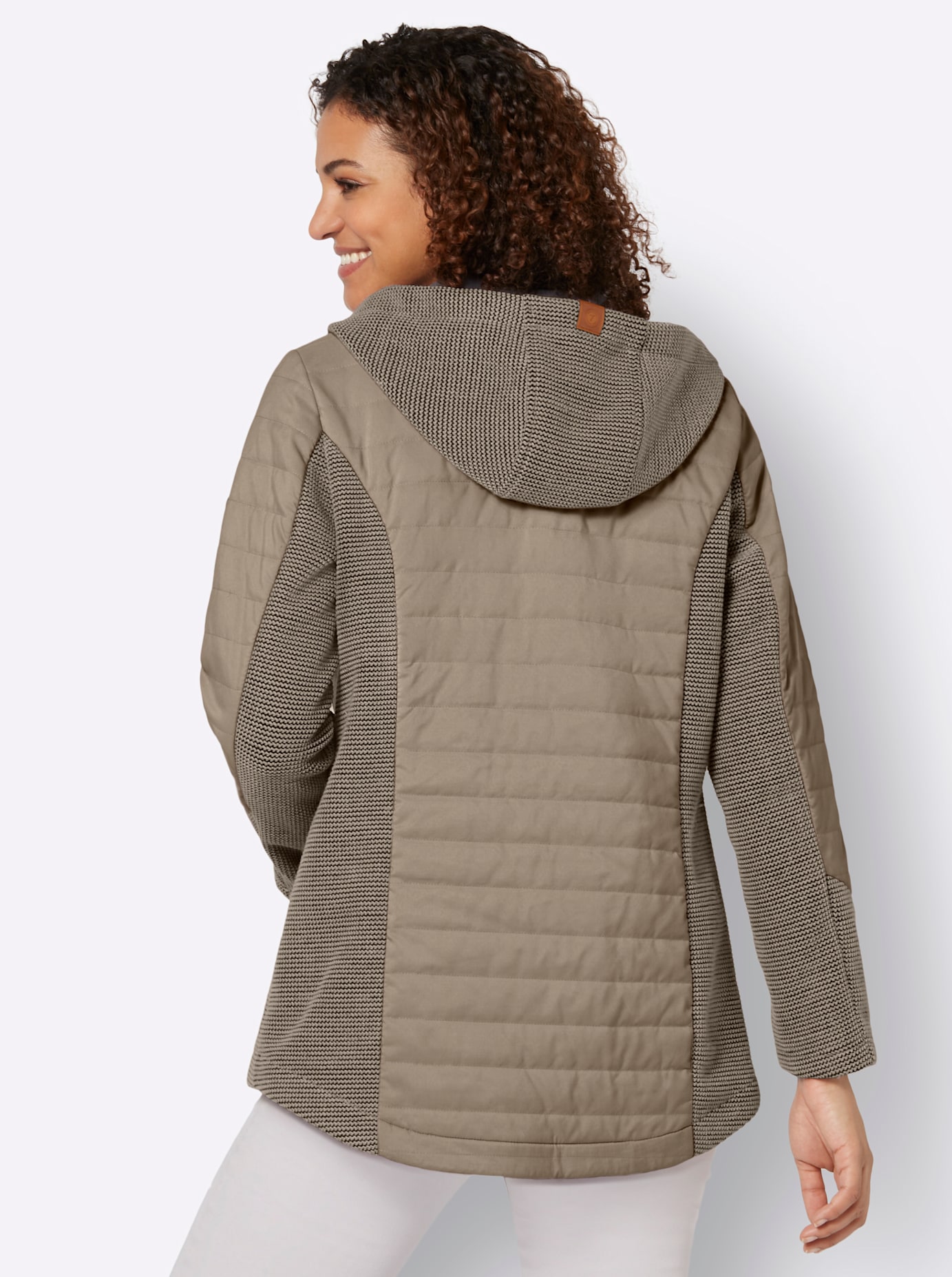 Thumbnail - Casual Looks Strickfleecejacke mit Kapuze