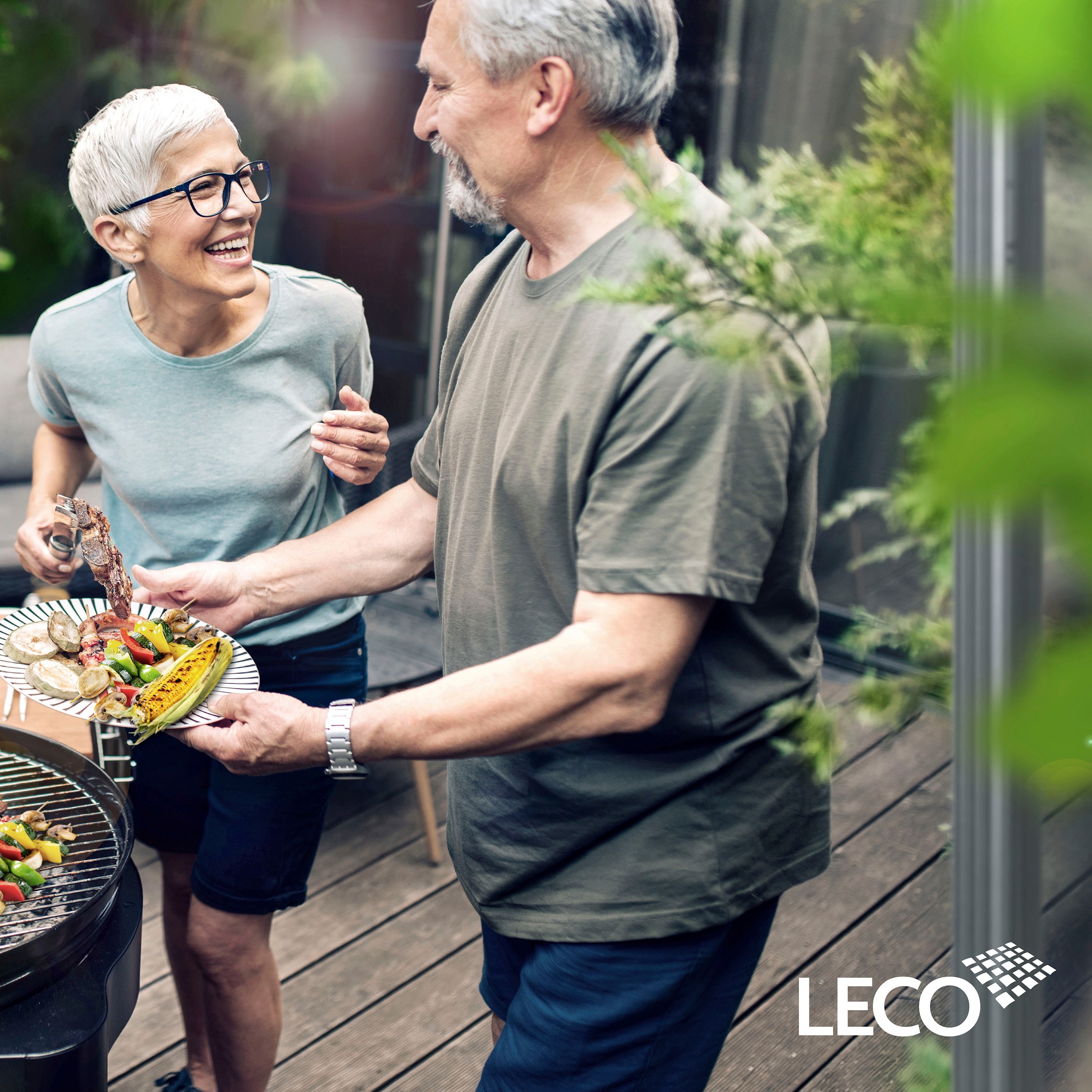 Leco Grillpavillon »Profi«, anthrazit mit Polycarbonat-Dach