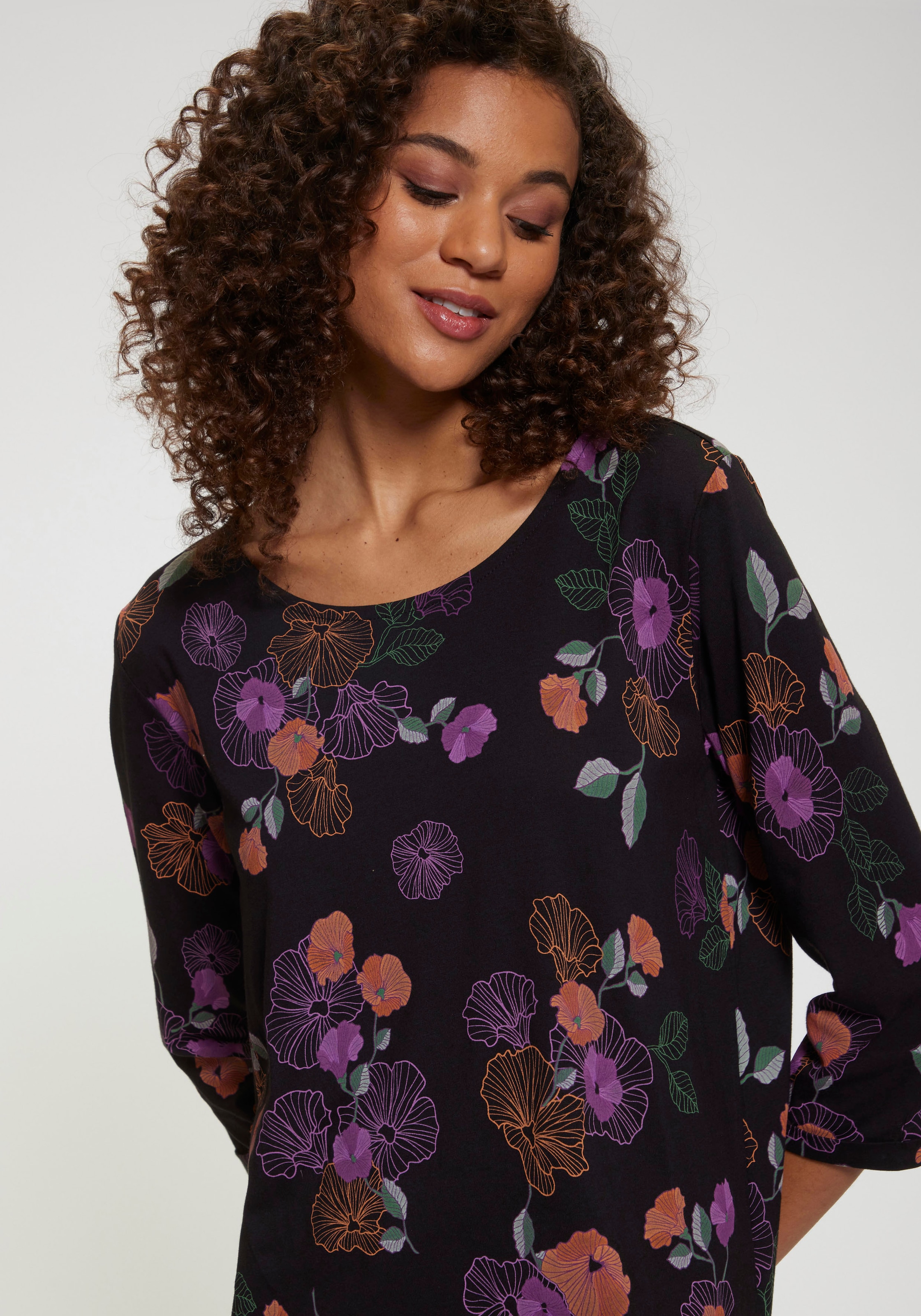 Vivance Dreams Nachthemd, mit Blumen-Druck