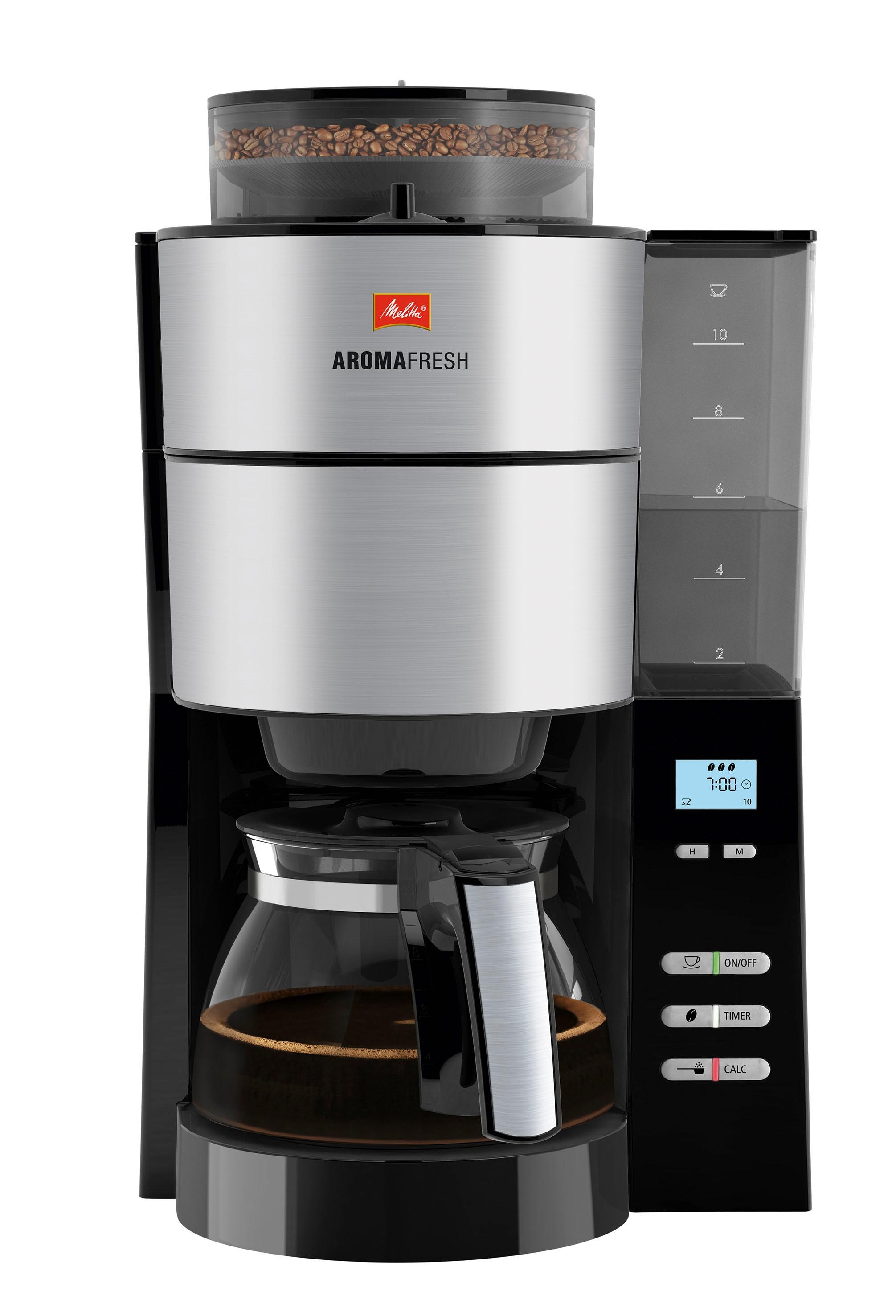 Melitta Kaffeemaschine mit Mahlwerk »AromaFresh 1021-01«, Papierfilter, 1x4