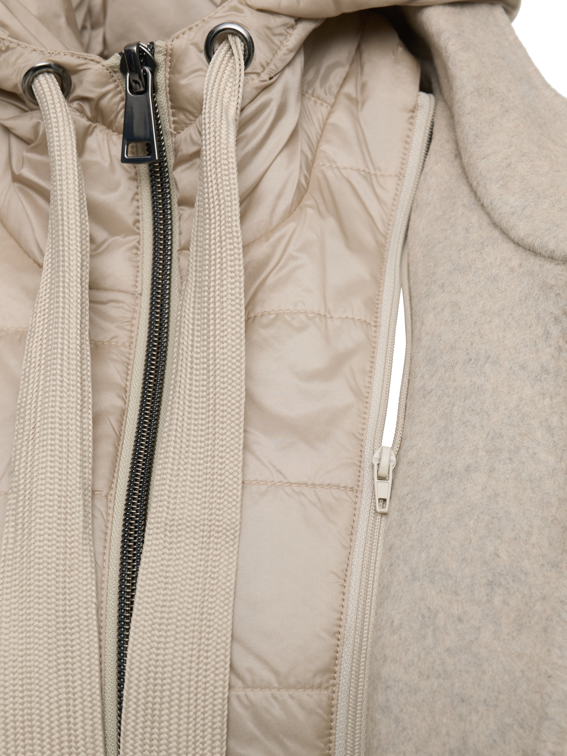 MANISA Wolljacke, mit Kapuze, mit herausnehmbarer Kapuze