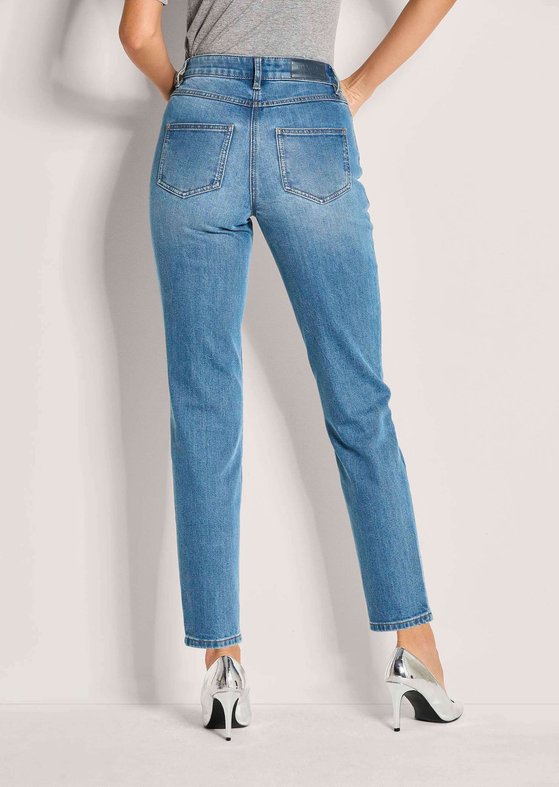 MADELEINE Regular-fit-Jeans »Jeans Lange Slim Fit Stretch-Jeans«