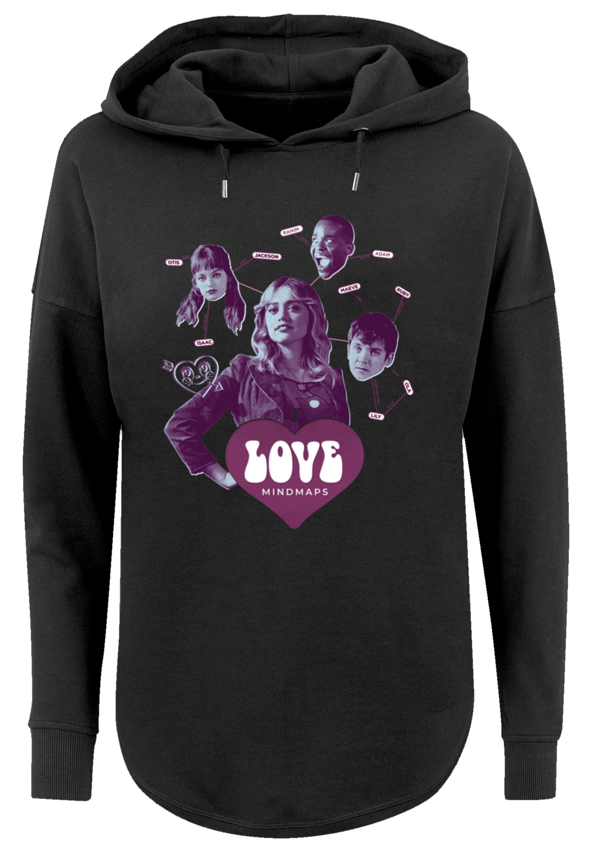 F4NT4STIC Kapuzenpullover »Sex Education Love Mindmaps Netflix TV Series«, Premium Qualität
