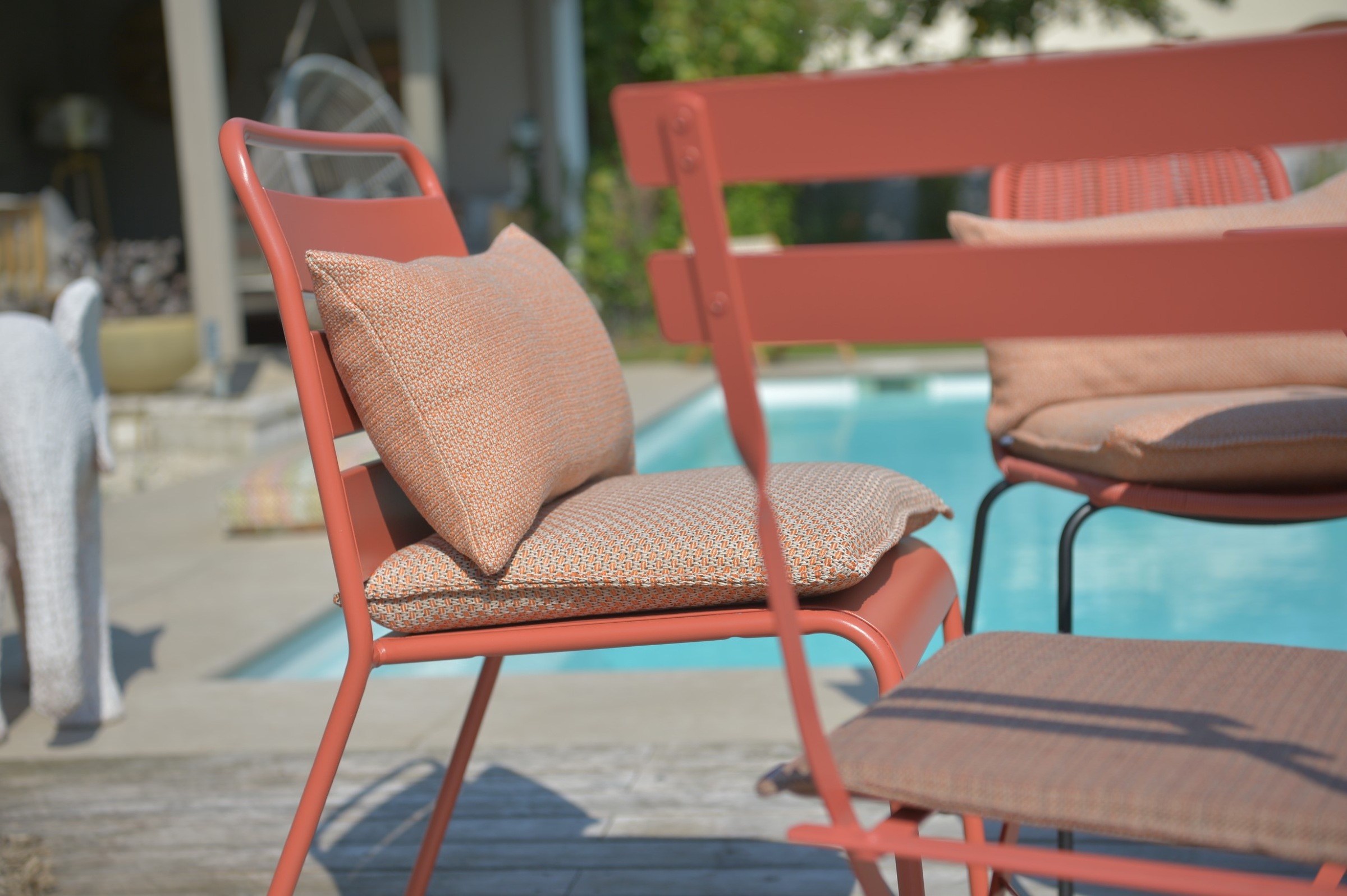 H.O.C.K. Sitzauflage "Linocea" Outdoor Sitzkissen, 40x40x6cm, Stuhlkissen, günstig online kaufen