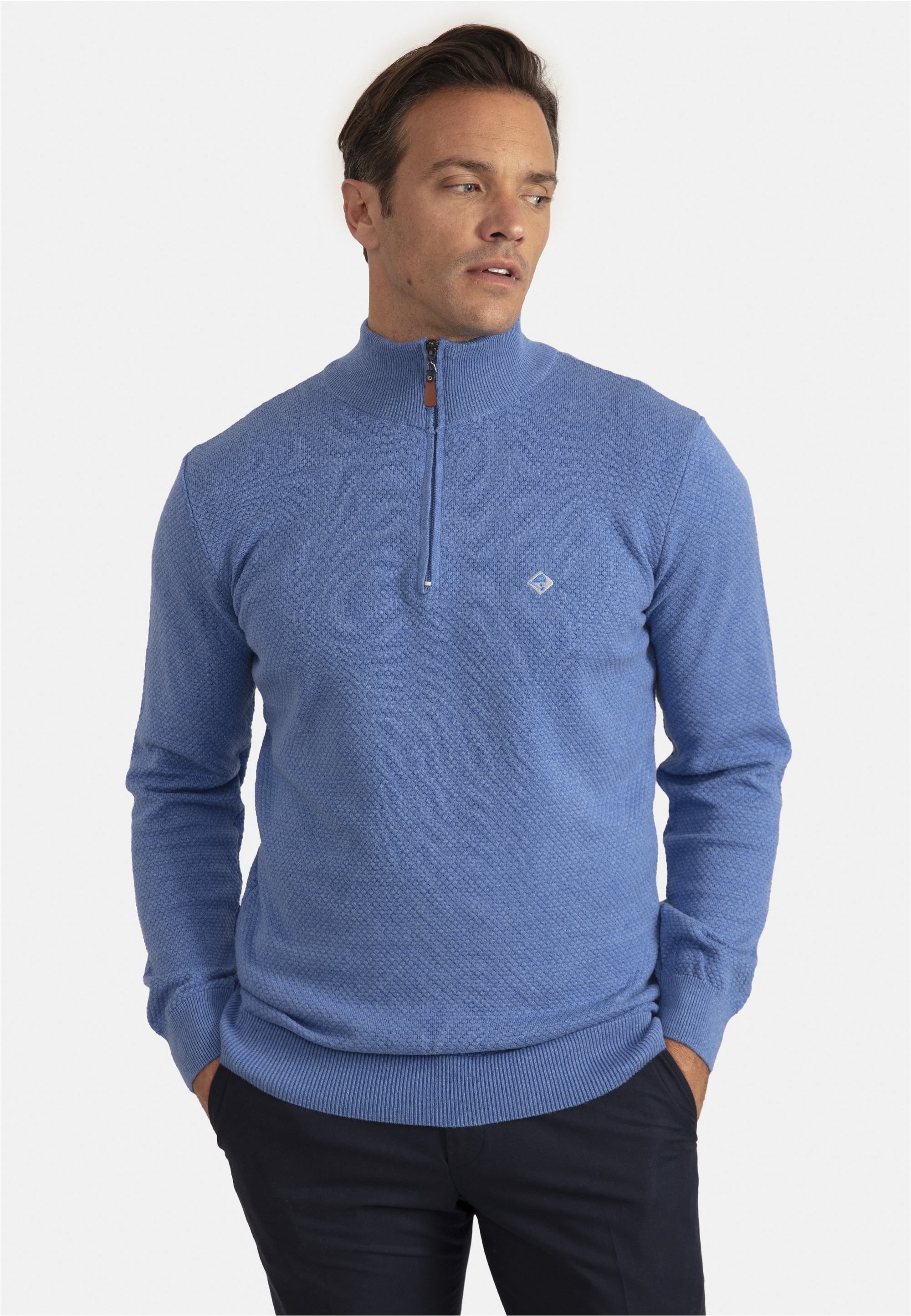 SIR RAYMOND TAILOR Strickpullover »Kate«, mit bequemem Troyer-Kragen
