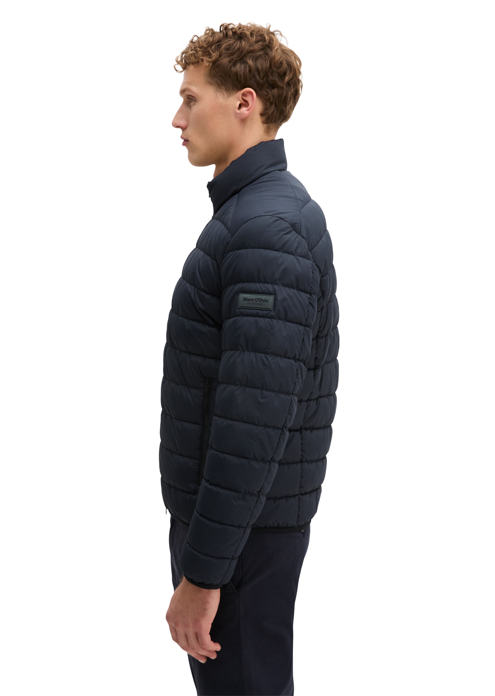 Marc O'Polo Outdoorjacke »aus recycelter Qualität« ohne Kapuze