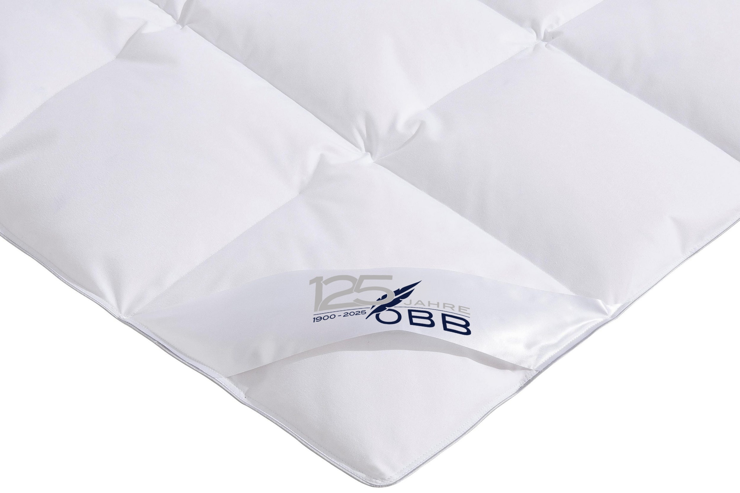 Thumbnail - OBB Daunenbettdecke "Edition 125 Jahre, Bettdecken für Sommer und Winter, Ganzjahresdecke" warm Füllung 90% Daunen, 10%F...