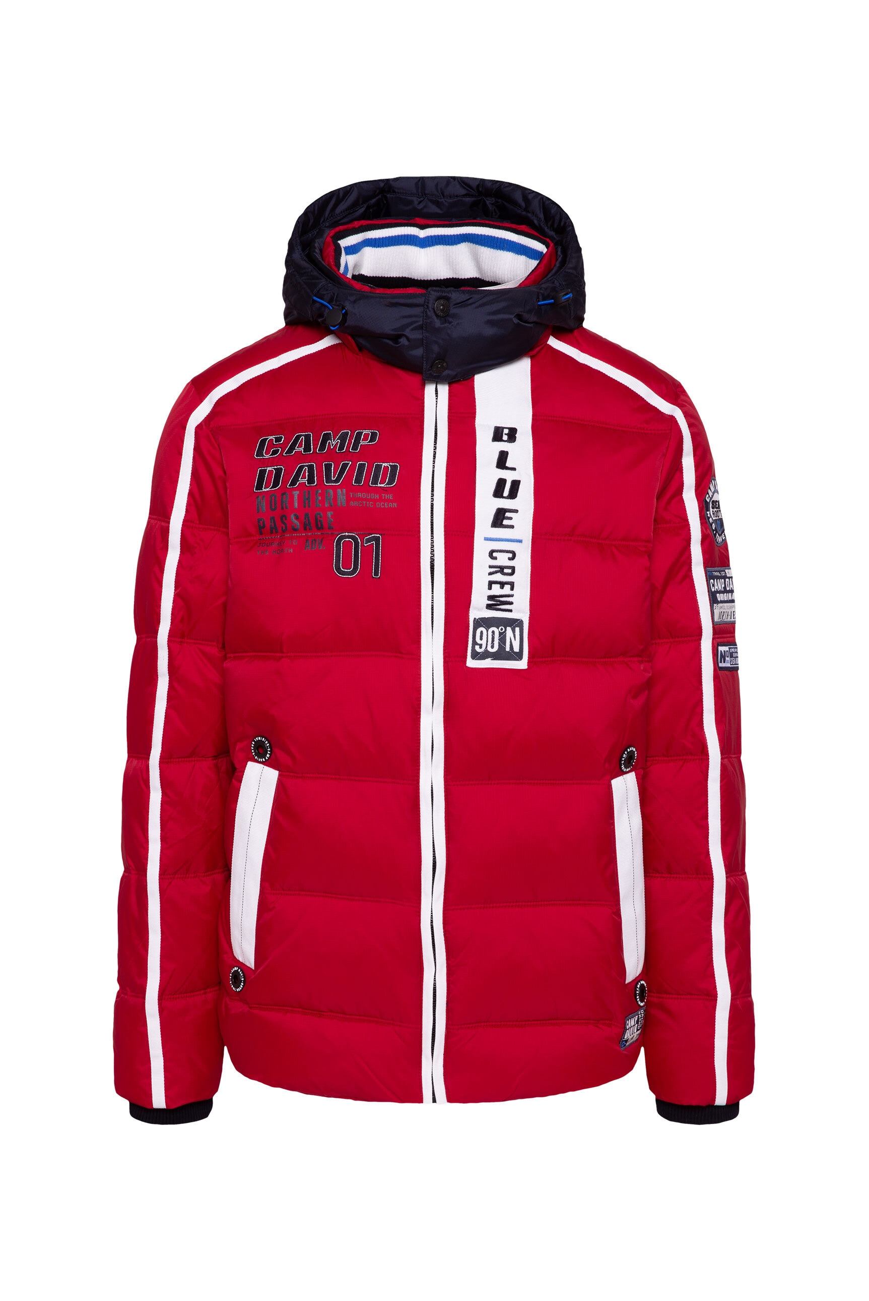 CAMP DAVID Winterjacke mit Kapuze mit abtrennbarer Kapuze