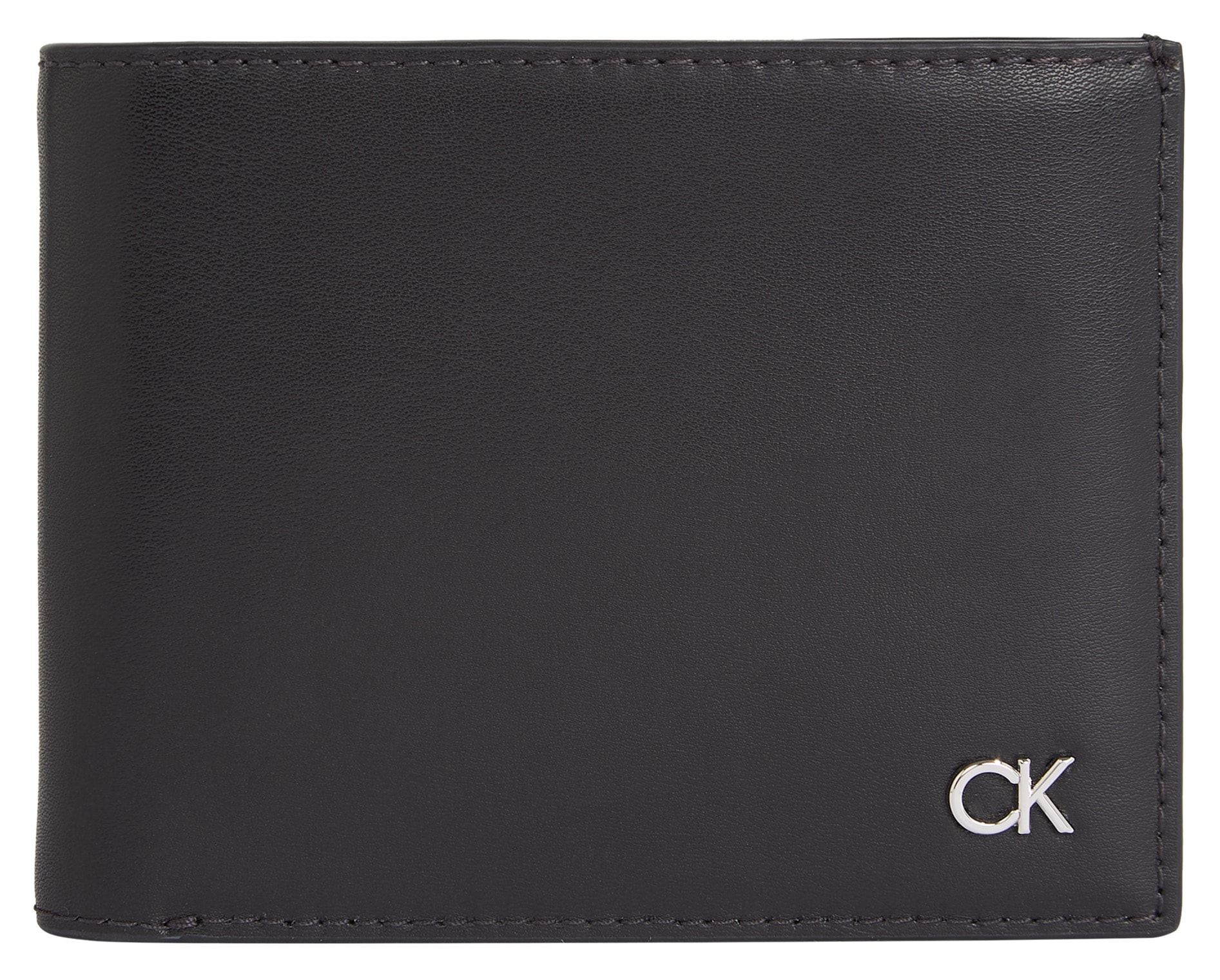 Calvin Klein Geldbörse »METAL CK BIFOLD 5CC W/COIN«, Geldbörse Portemonnaie Herrenbörse Recycelte Materialien