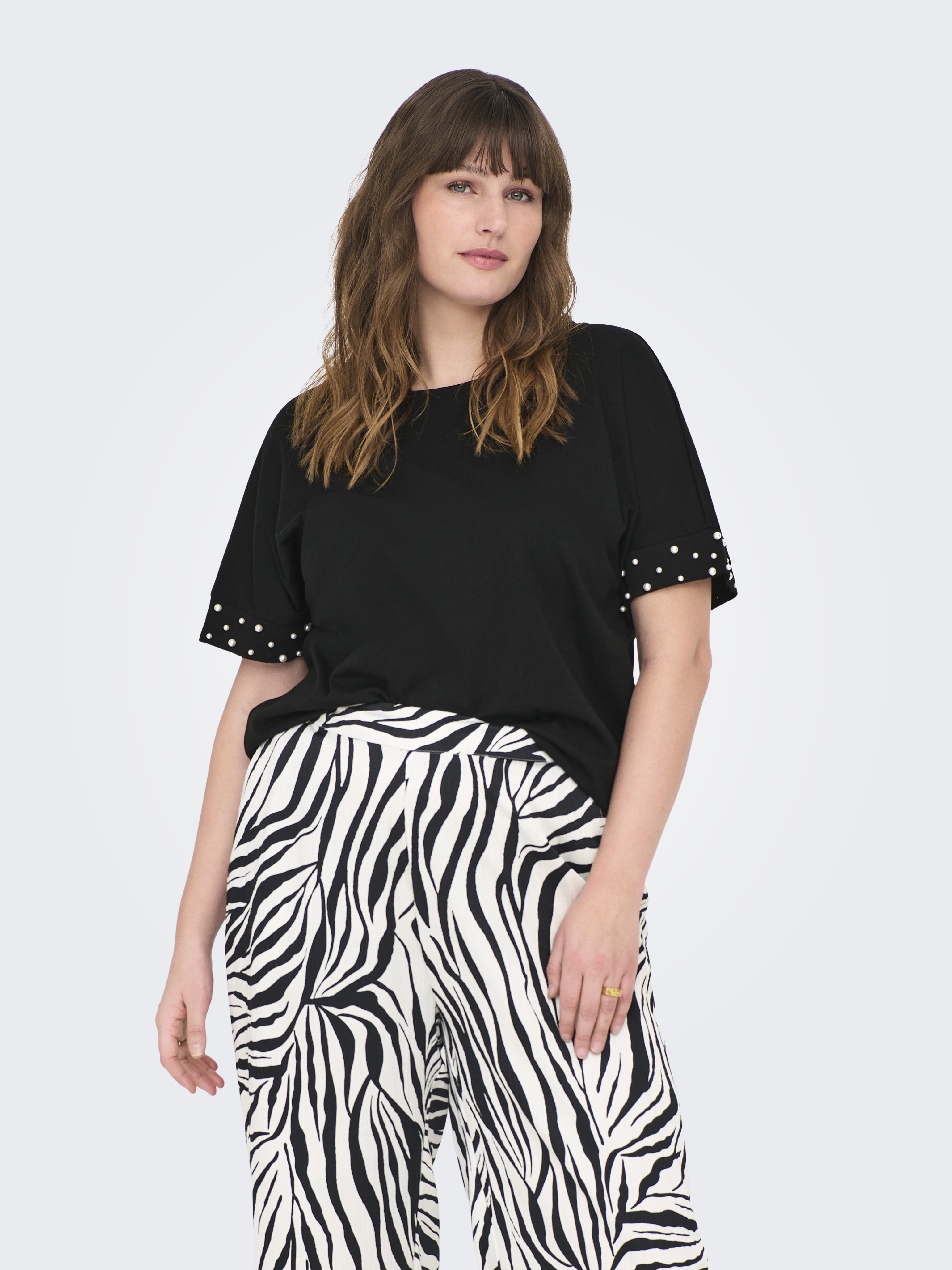 Top ONLY Onlcleo S/S O-Neck Manica Corta - Donna, Girocollo, Vestibilità Normale, Elegante Per La Primavera, Ideale Con Jeans O Gonna