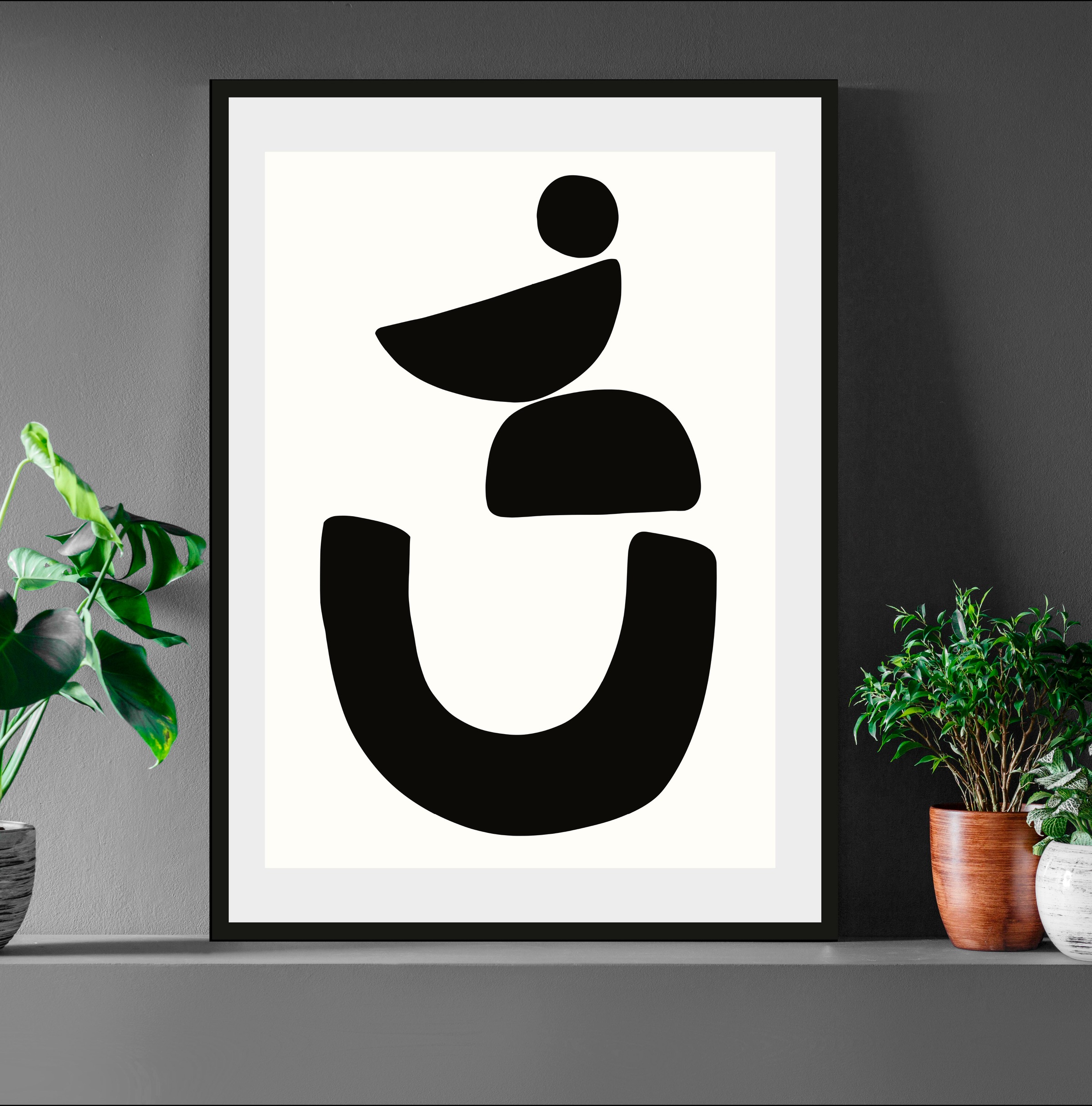 LeGer Home by Lena Gercke Bild "Black is Beautiful", Abstrakt-Kunst-Schwarz günstig online kaufen