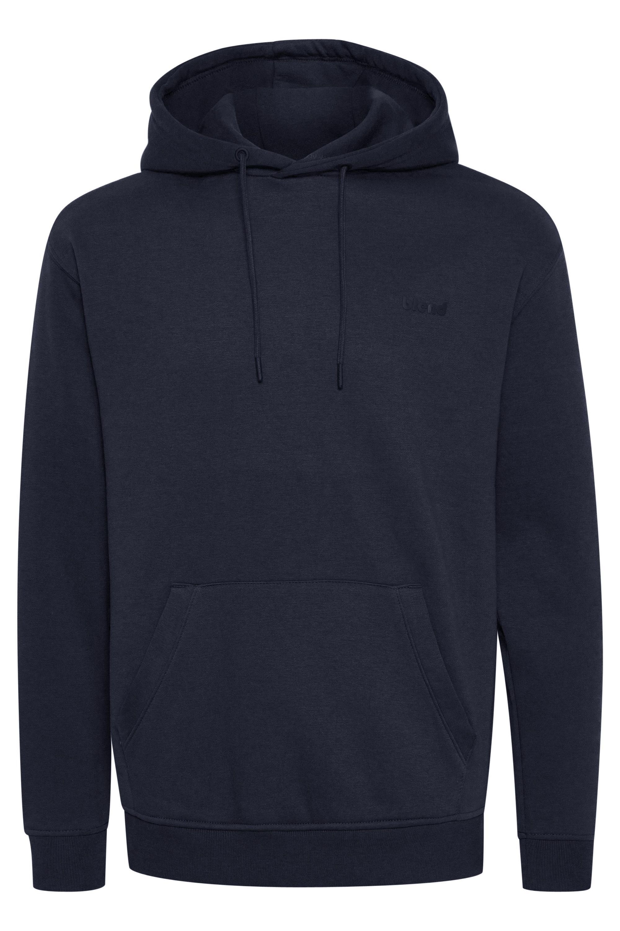 Longpullover BLEND "Sweatshirtkapuzenpul BHDownton", Herren, Gr. XXL, blau (schwarz navy), Obermaterial: 50% Baumwolle CO. 50% Polyester PES., Sweatshirts Longpullover 4