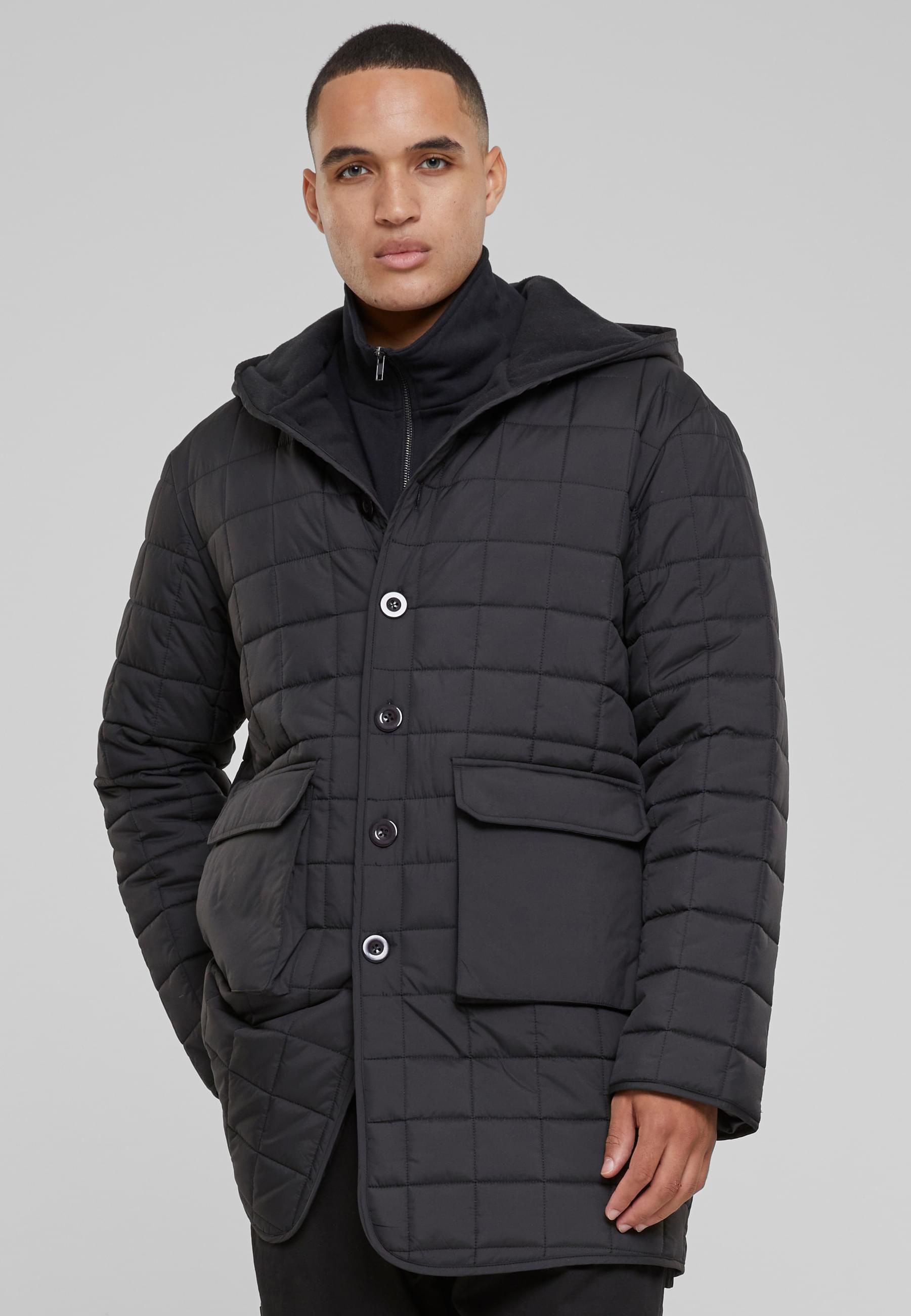 URBAN CLASSICS Winterjacke »Urban Classics Herren Polar Fleece Lined Parka«, (1 St.), mit Kapuze