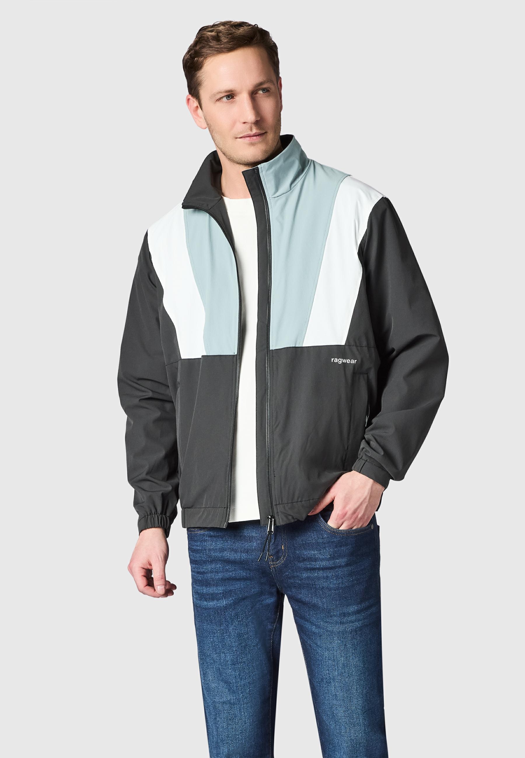 Ragwear Outdoorjacke »Corb« ohne Kapuze Leichte Herren Übergangsjacke mit Stehkragen