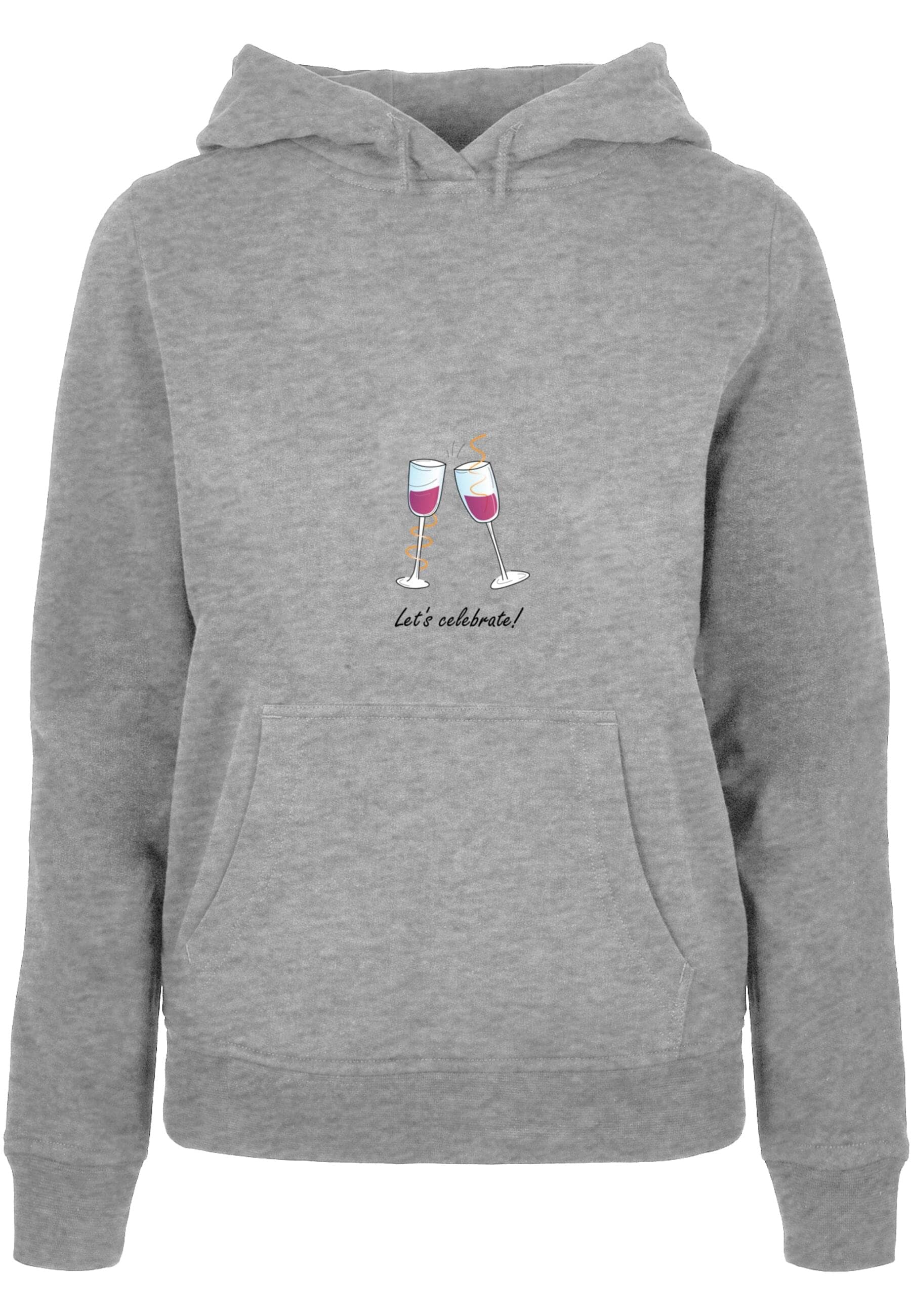 Merchcode Kapuzenpullover "Merchcode Damen Ladies Lets celebrate Basic Hood günstig online kaufen