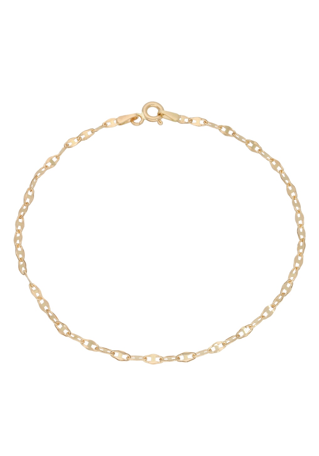 FIRETTI Damen Armkette "Schmuck Geschenk Gold 375 Armschmuck Armband Goldarmband Ankerkette", 19, Gelbgold 375, gold, Gelbgold 375, Armbänder