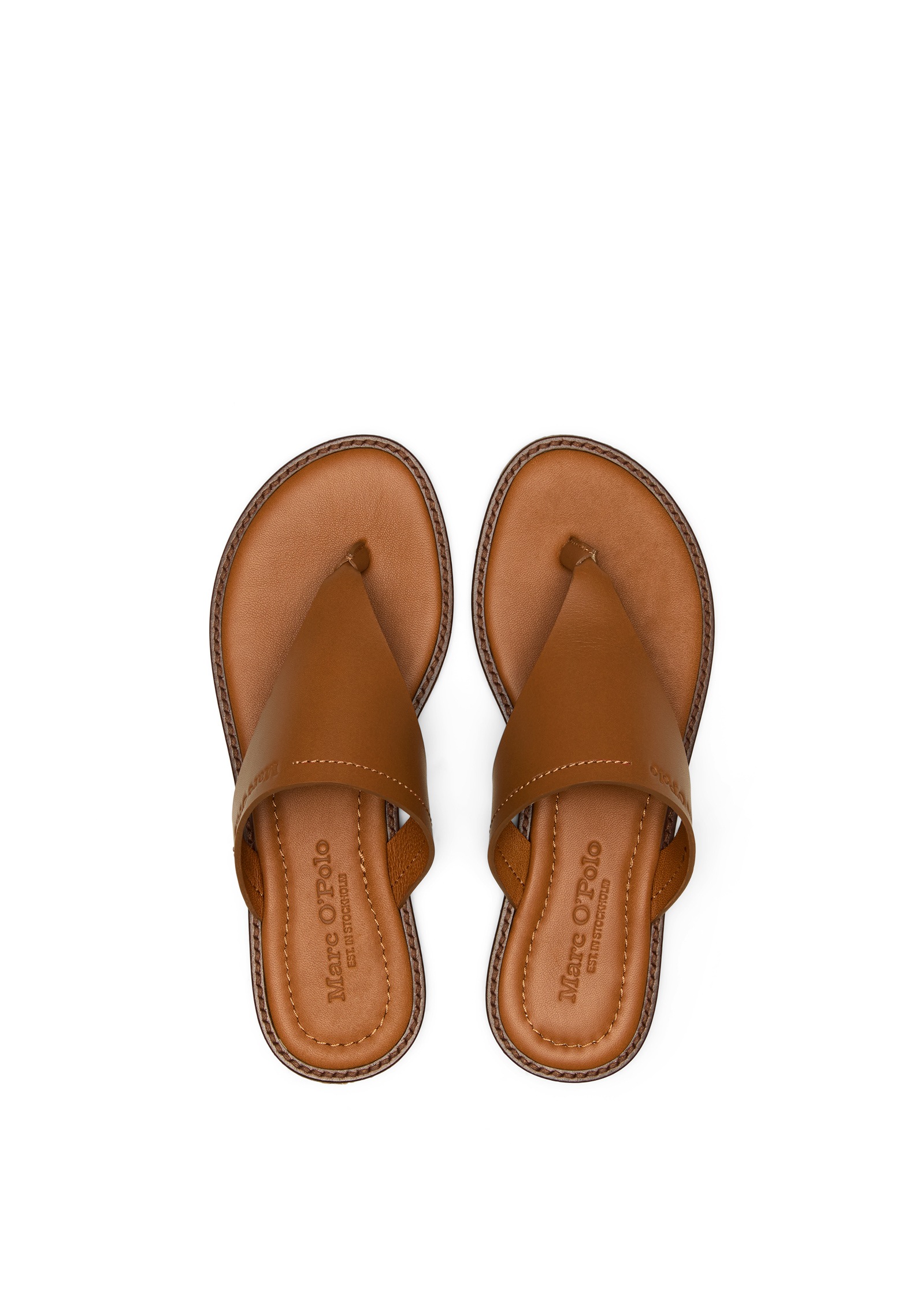 Marc O'Polo Babette Thong Sandals Cognac 41 3