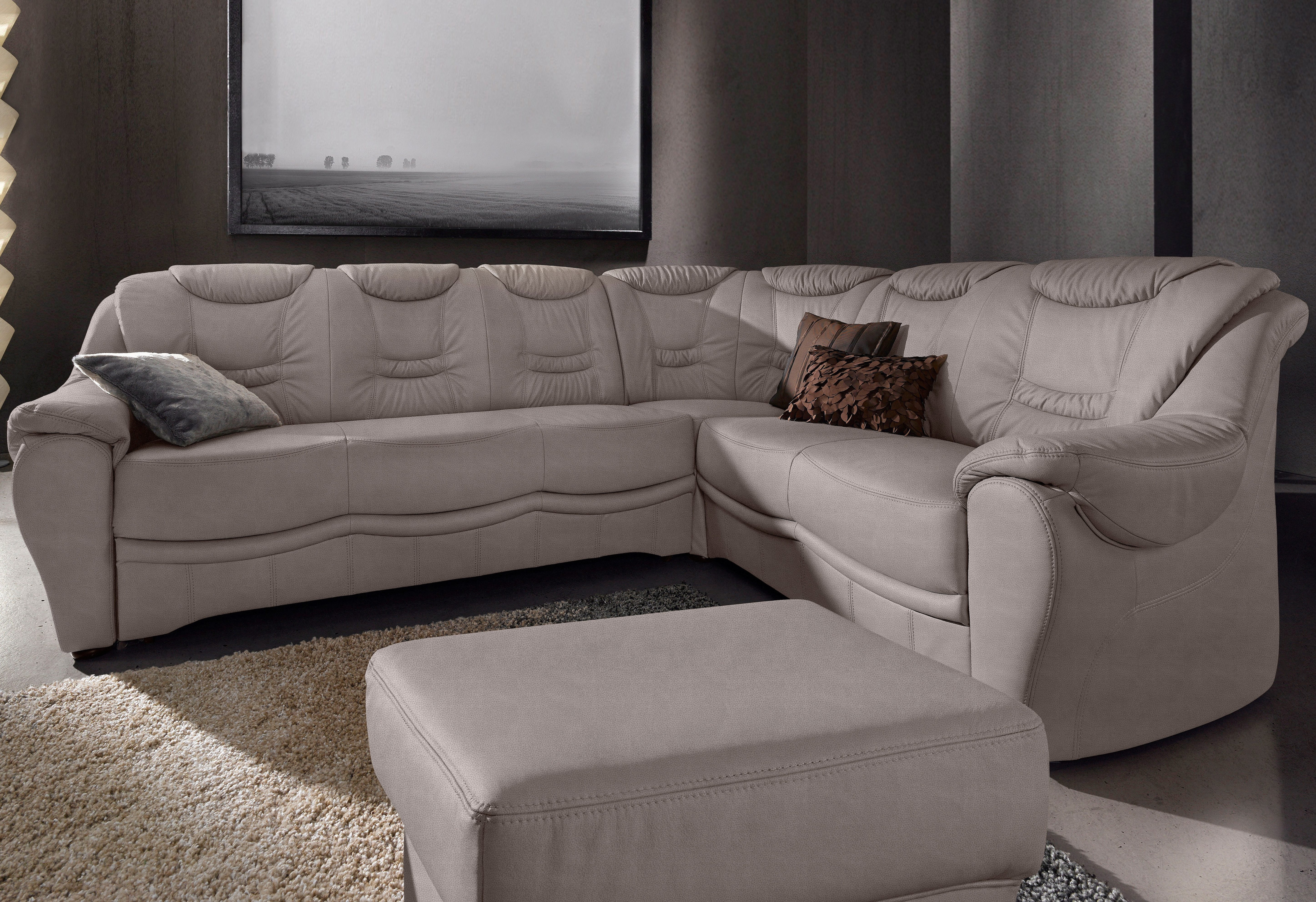 sit&more Ecksofa "Benson L-Form" wahlweise mit Schlaffunktion