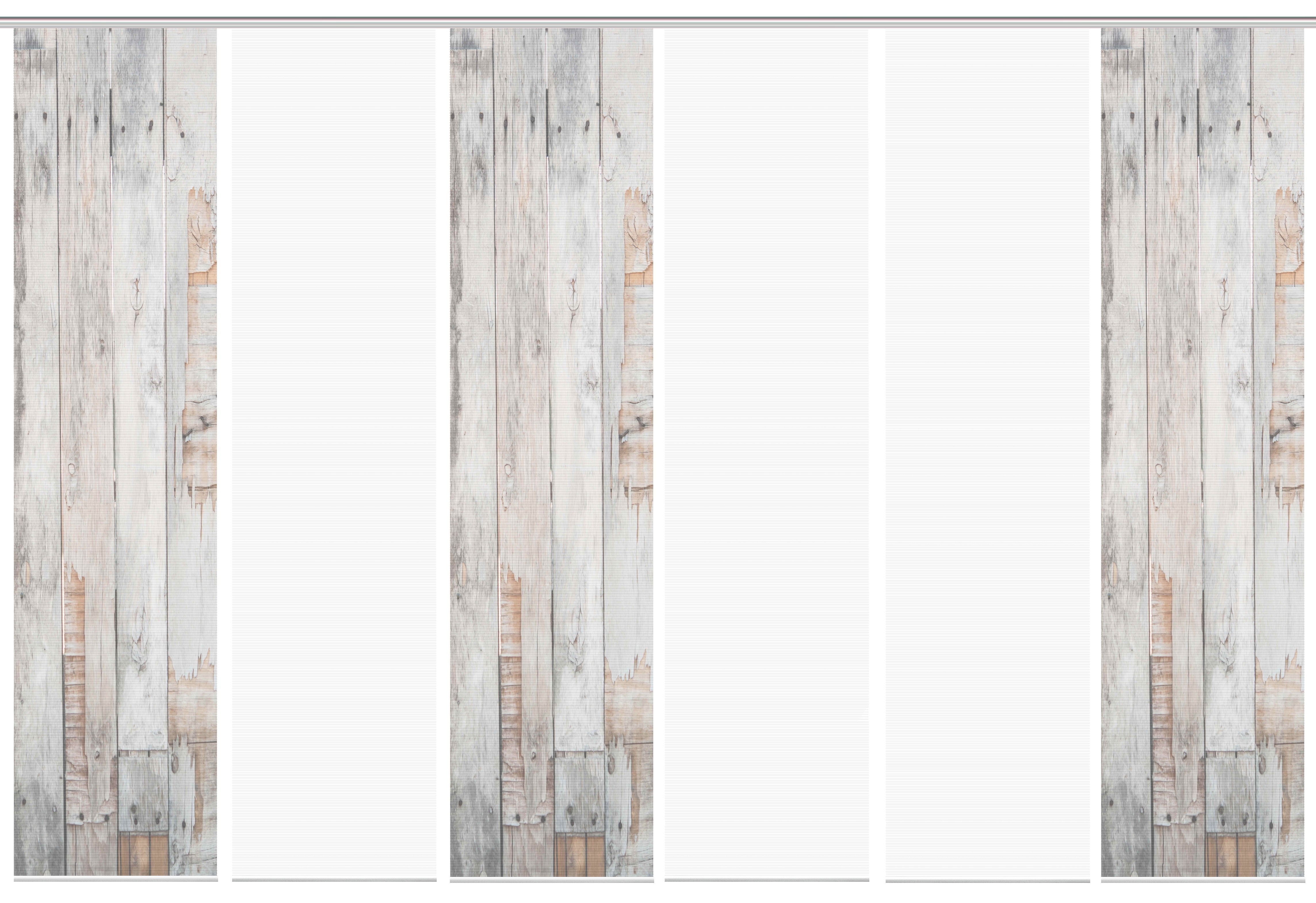 Thumbnail - Vision Schiebegardine "LIZZA" Paneelwagen 6 Stk. tlg. SET,SCHIEBEVORHANG,BAMBUS,DIGITALDRUCK