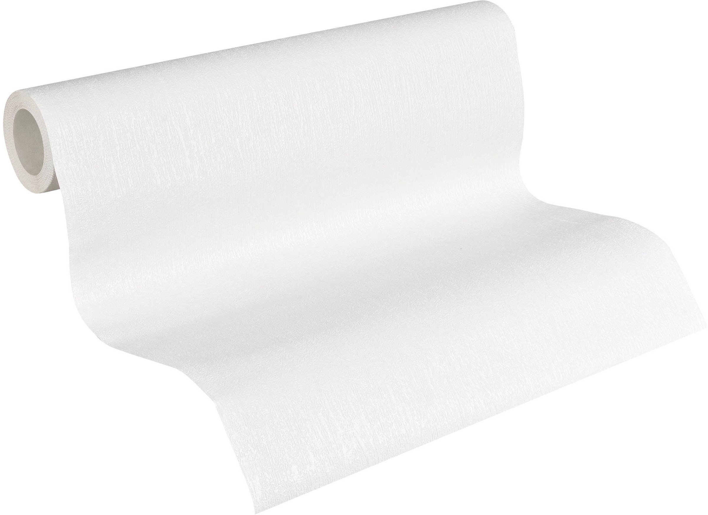 A.S. Création Vliestapete »Meistervlies« einfarbig | uni | unifarben leicht strukturiert Tapete Uni Überstreichbar Tapeten Wohnzimmer Schlafzimmer Küche Design