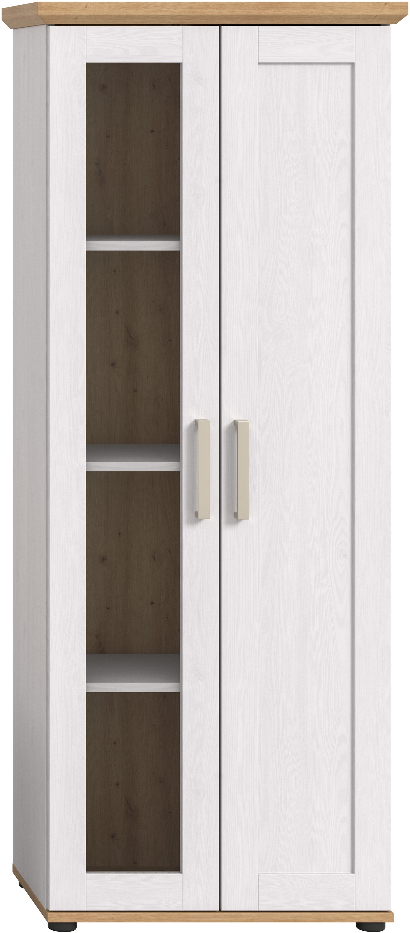 Home affaire Vitrine »Cosenza, Höhe 161 cm, 2 Türen, 4 Fächer«, (1 St.), Vitrine, Höhe 161 cm, Wohnzimmer, Esszimmer