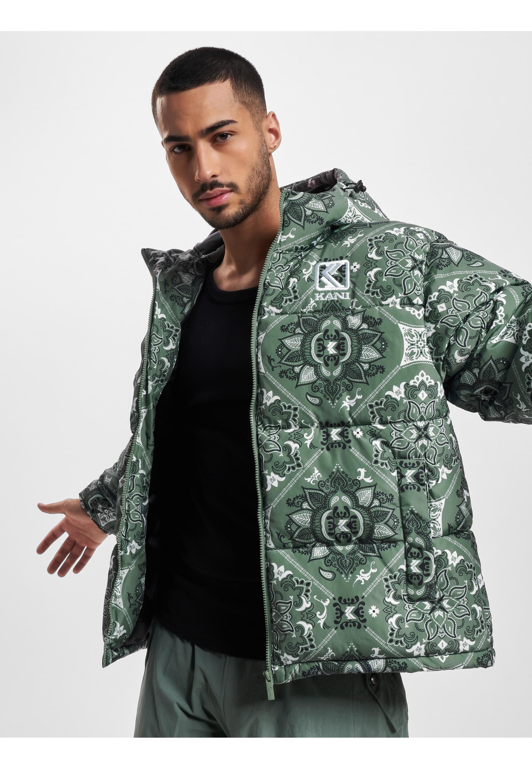 Karl Kani Winterjacke »Karl Kani Herren KM233-037-1 KK OG Paisley Puffer Jacket«, (1 St.), ohne Kapuze