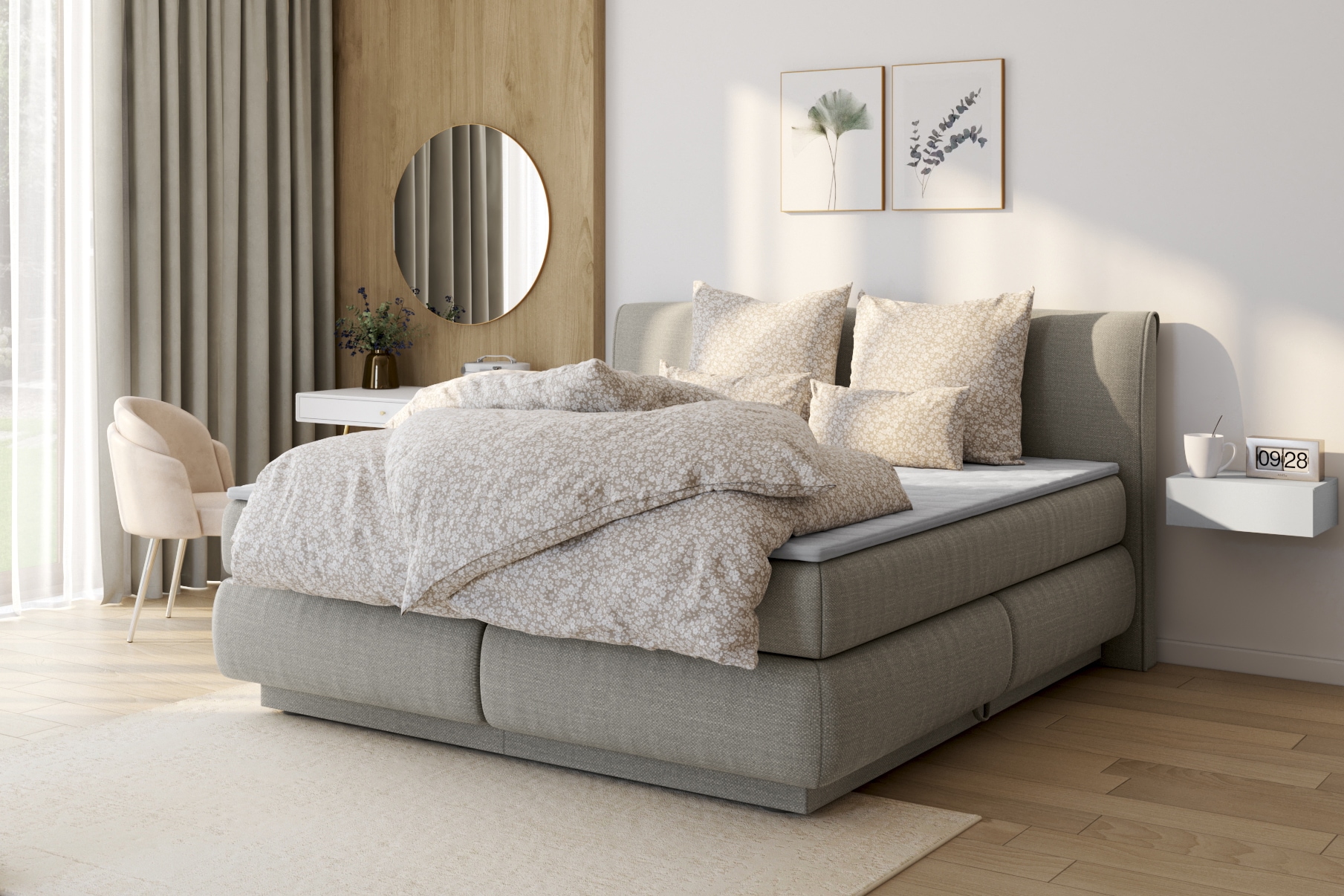 AMS Tischuhr »T1175«, Büro, Wohnzimmer, Esszimmer