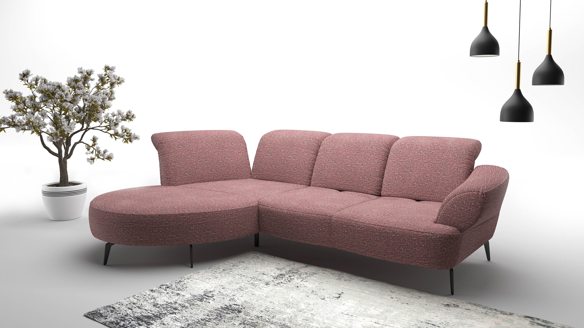 sit&more Ecksofa "Dance, L-Form, inkl. Sitztiefenverstellung", inkl. Click& günstig online kaufen