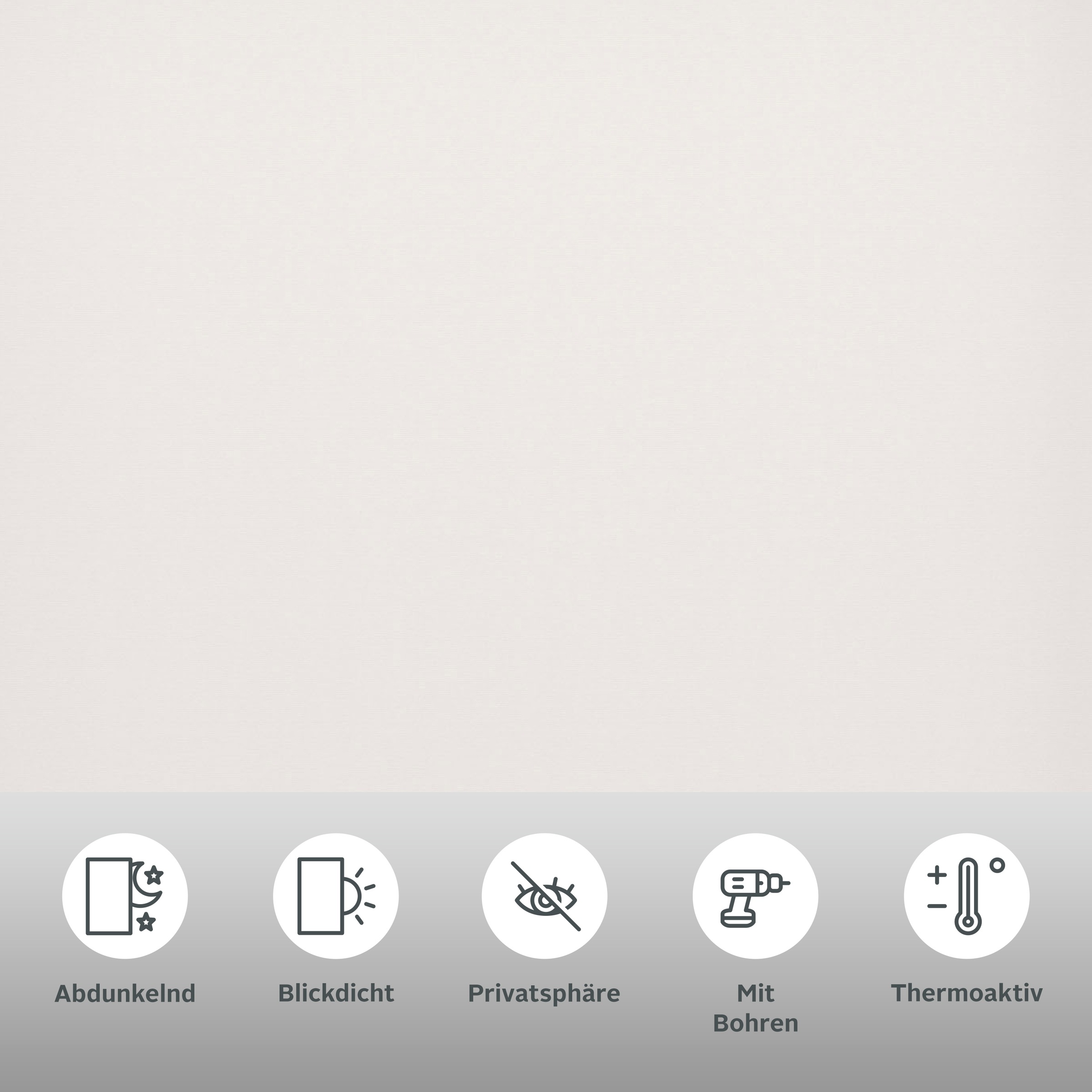 Thumbnail - my home "Tia" abdunkelnd Sichtschutz  Verdunkelung  energiesparend mit Bohren freihängend Schraubmontage