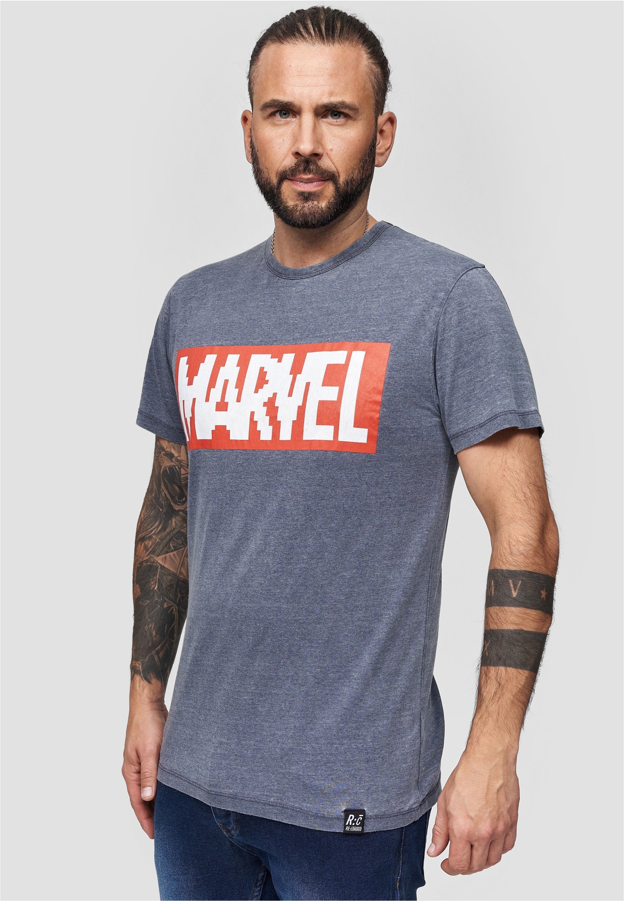 Recovered T-Shirt »Marvel Pixel Logo«, im lockeren Schnitt