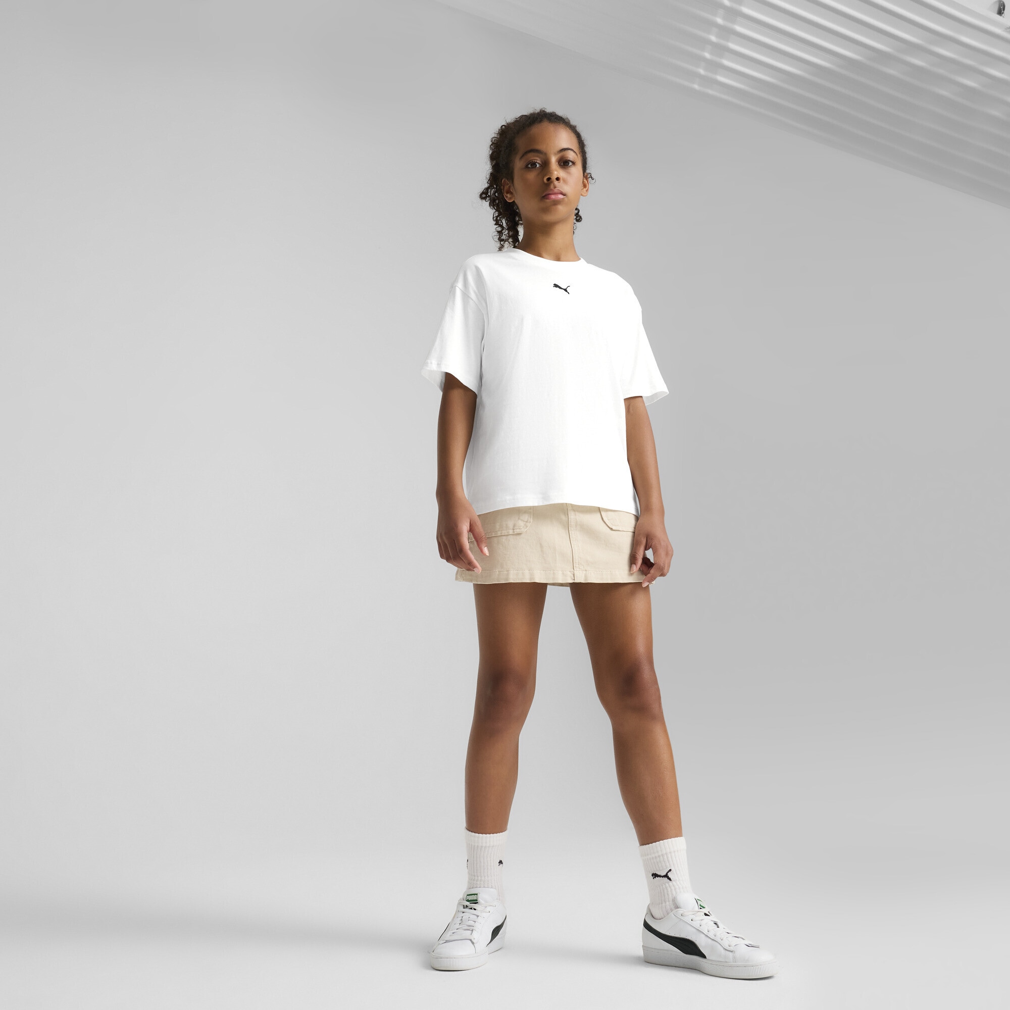 PUMA T-Shirt »Essentials Boxy T-Shirt Mädchen«
